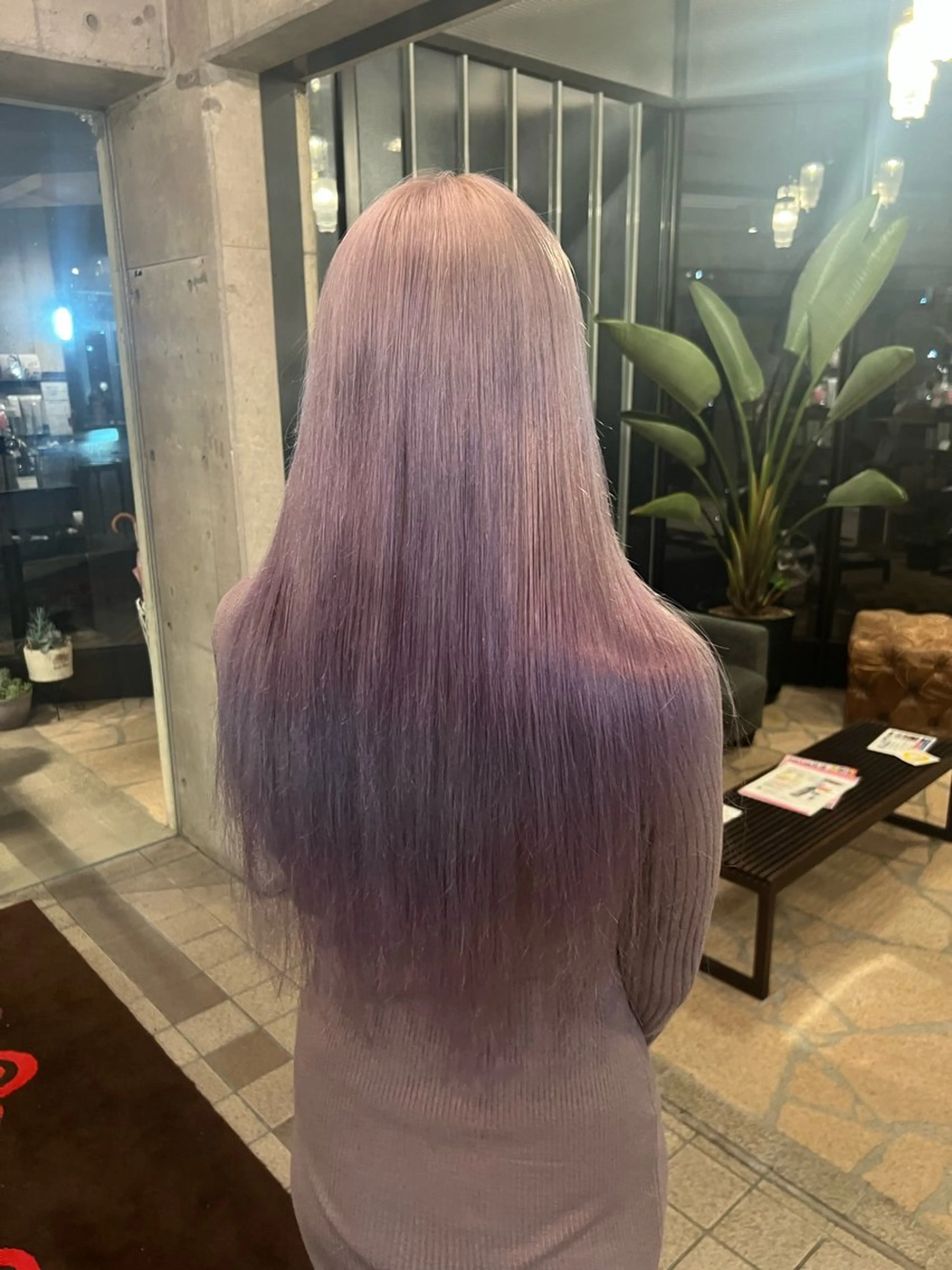 ロング カラー ヘアカラー トリートメント 只野 真衣のヘアスタイル