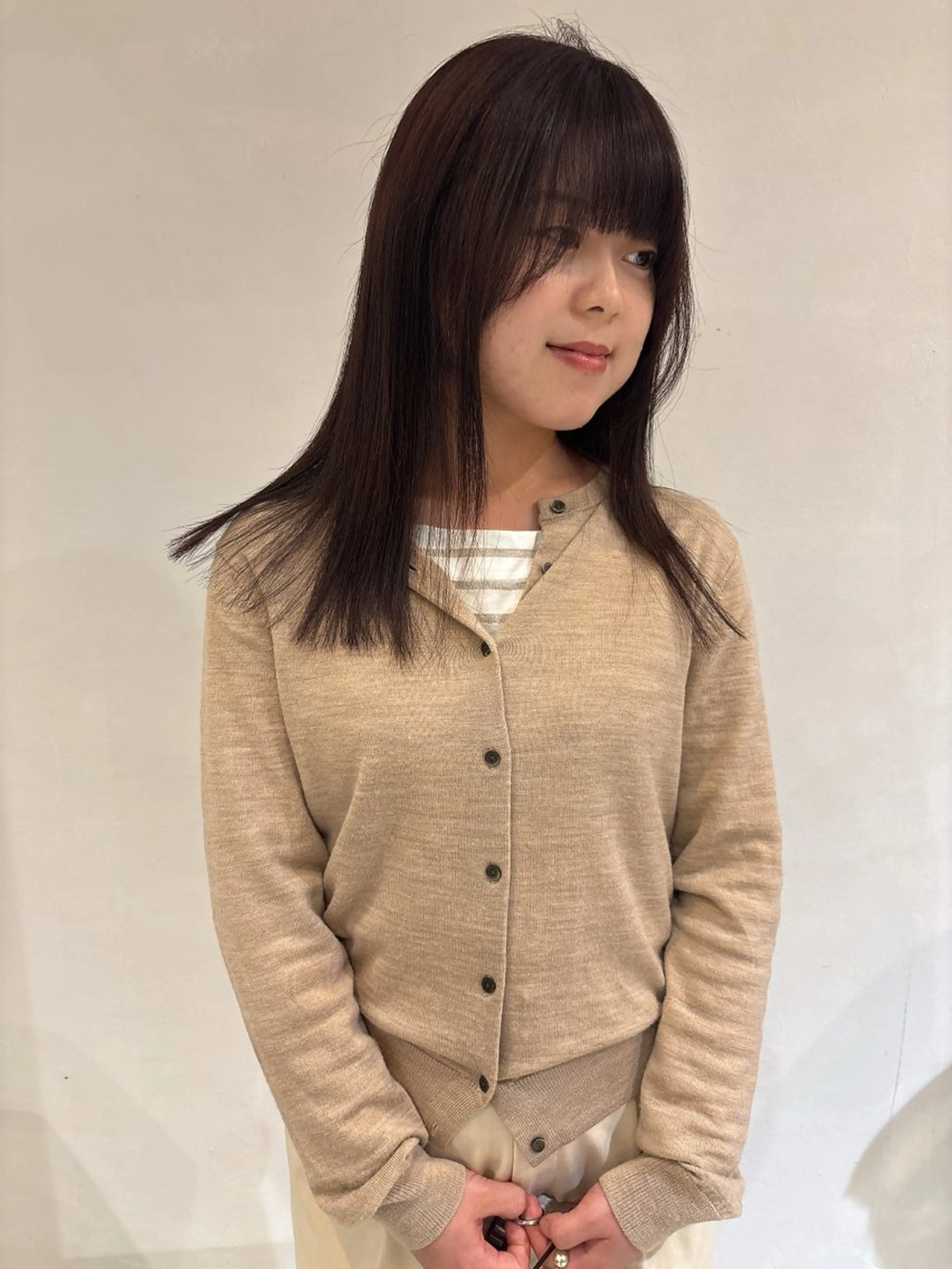 セミロング カラー カット ヘアカラー 鈴木 美紅のヘアスタイル