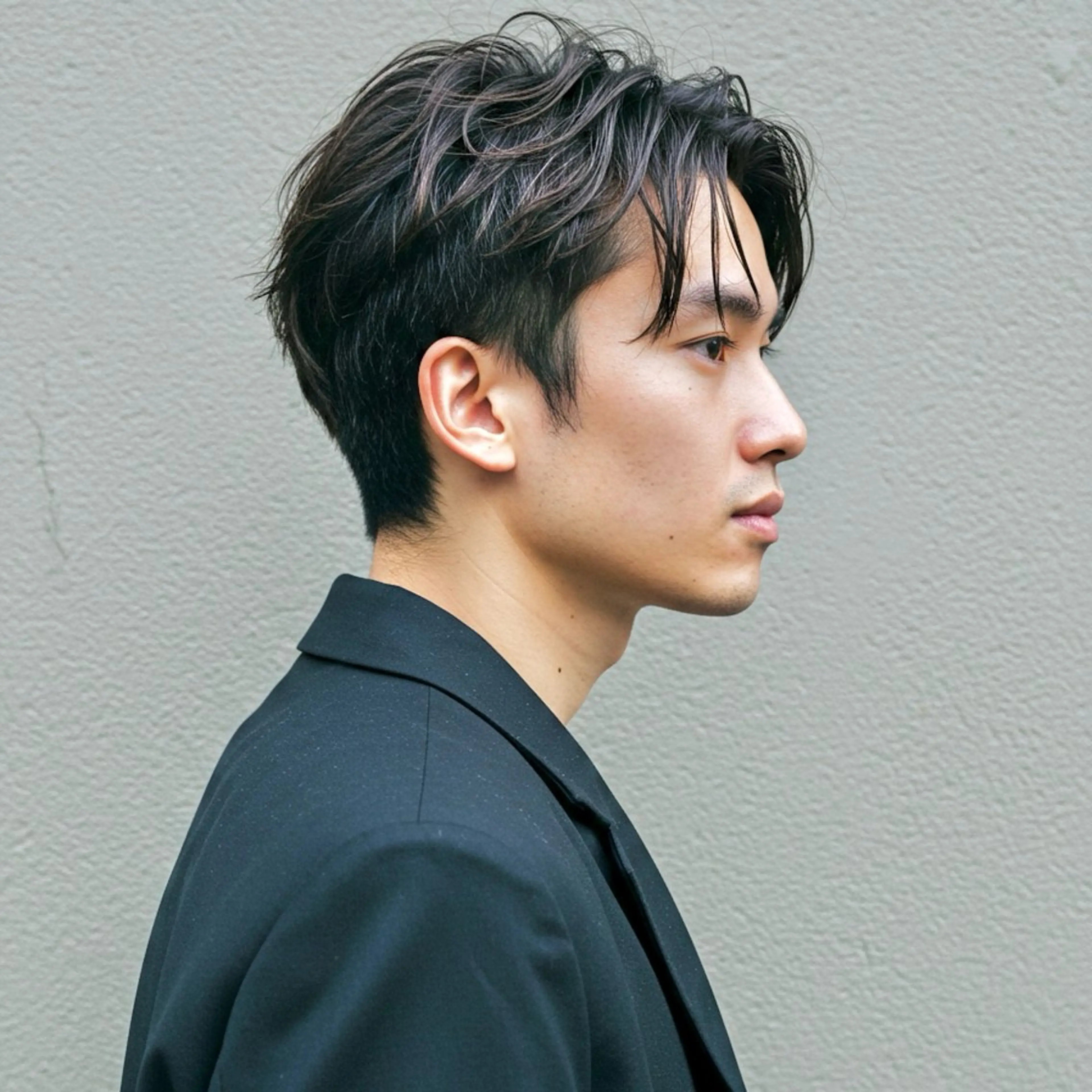 ショート カラー パーマ メンズ センターパート カルマパーマ メンズ韓国風 メンズメッシュ メンズパーマ カット ヘアカラー パーマ トリートメント ヘッドスパ 🎸メンズ/パーマ/ ショート🎸工藤達哉のヘアスタイル