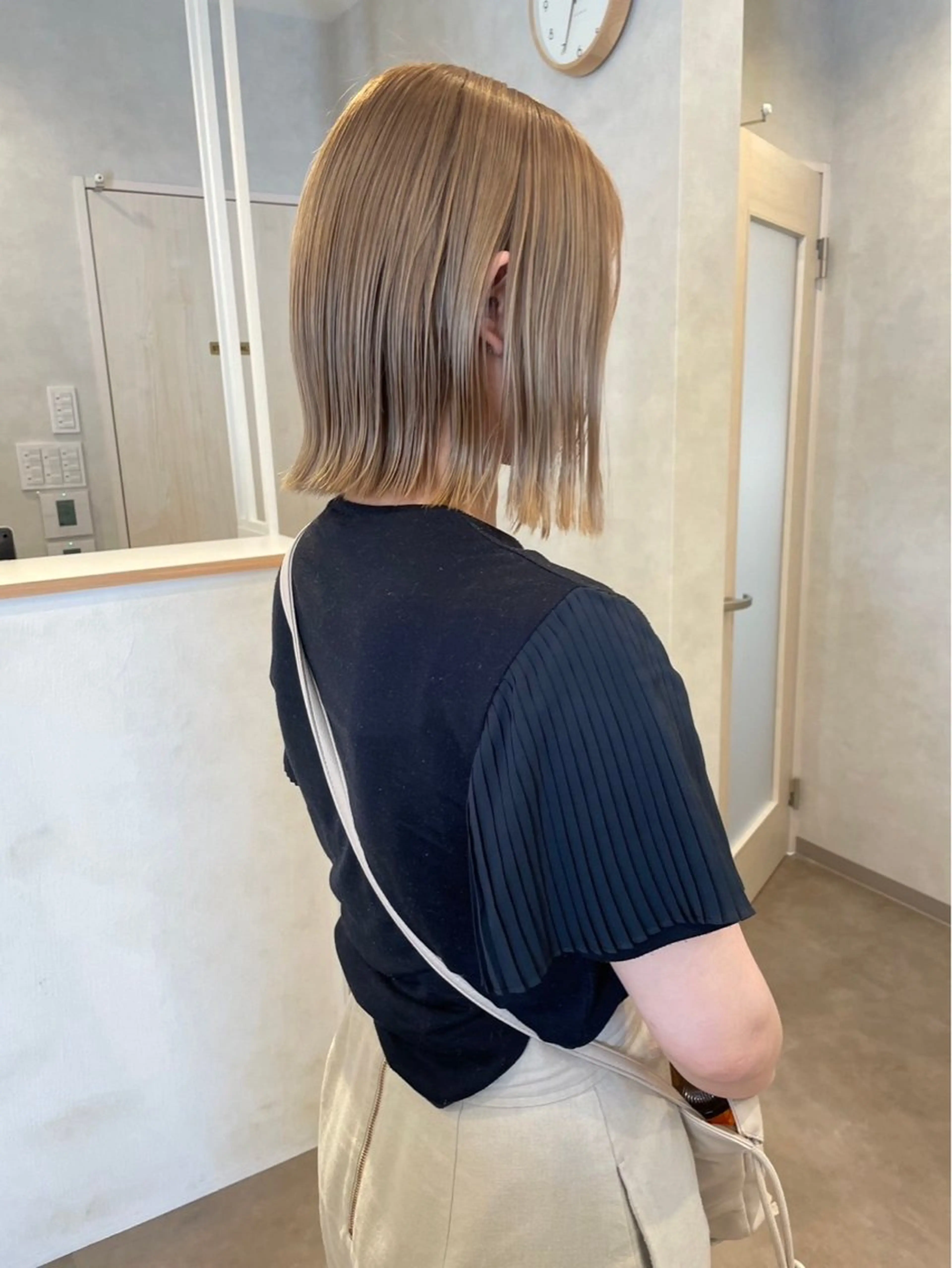 ミディアム カラー 縮毛矯正/髪質改善 riwaのヘアスタイル