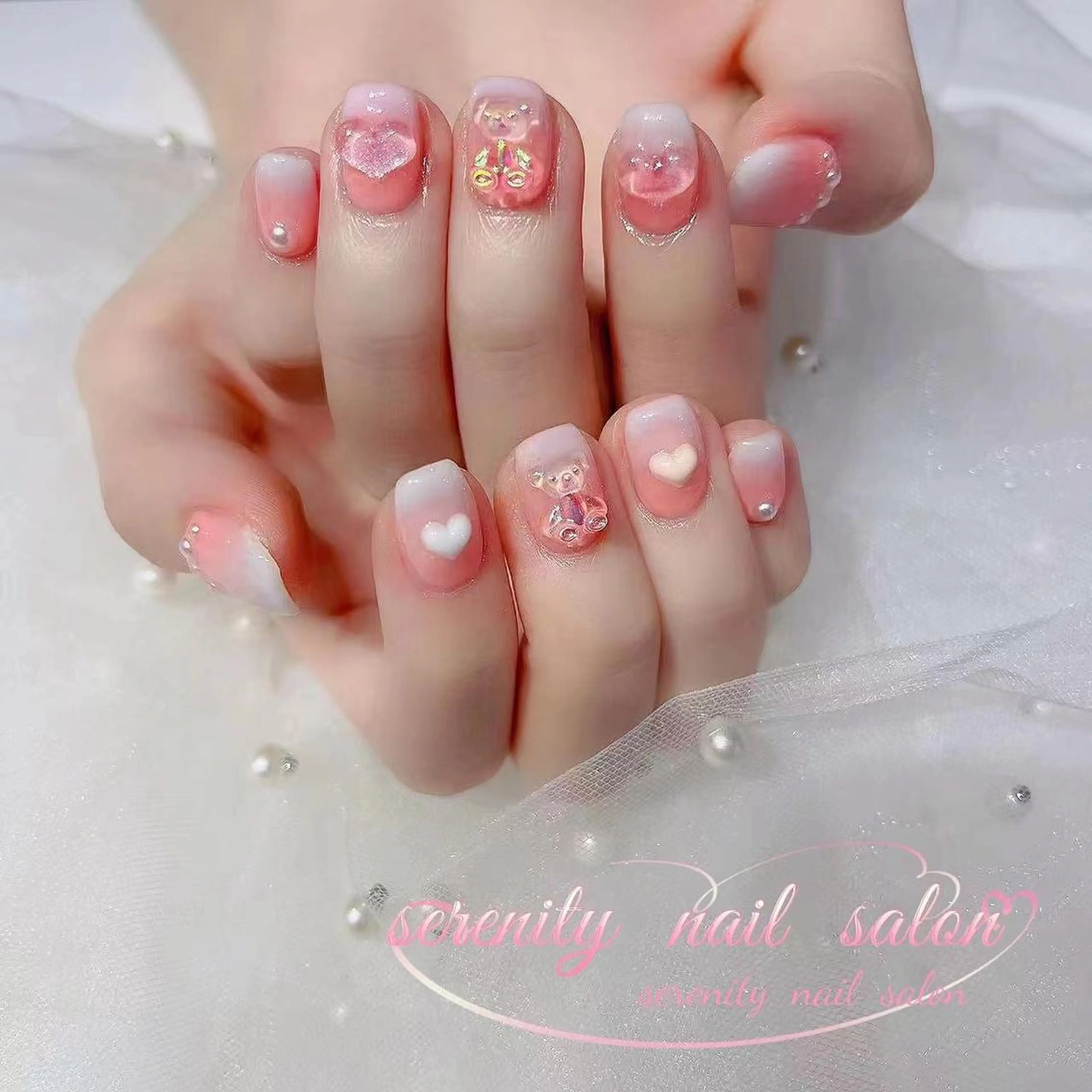 ネイル ハンドネイル ハンドケア ✨Serenity ワンホンネイルのネイルデザイン