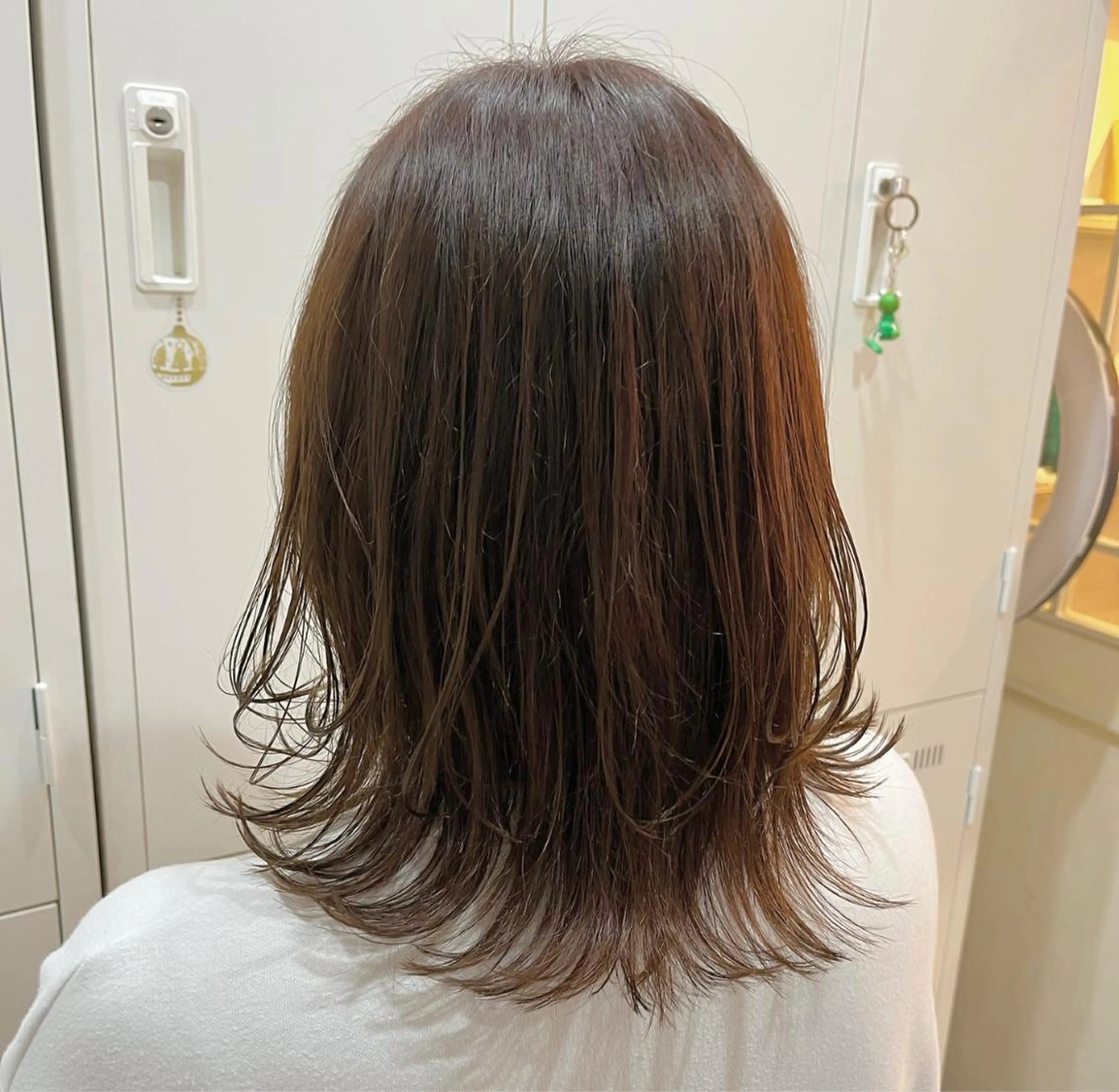 ミディアム カラー ヘアアレンジ 🐻‍❄️森山愛結美 🤍N°uairoのヘアスタイル