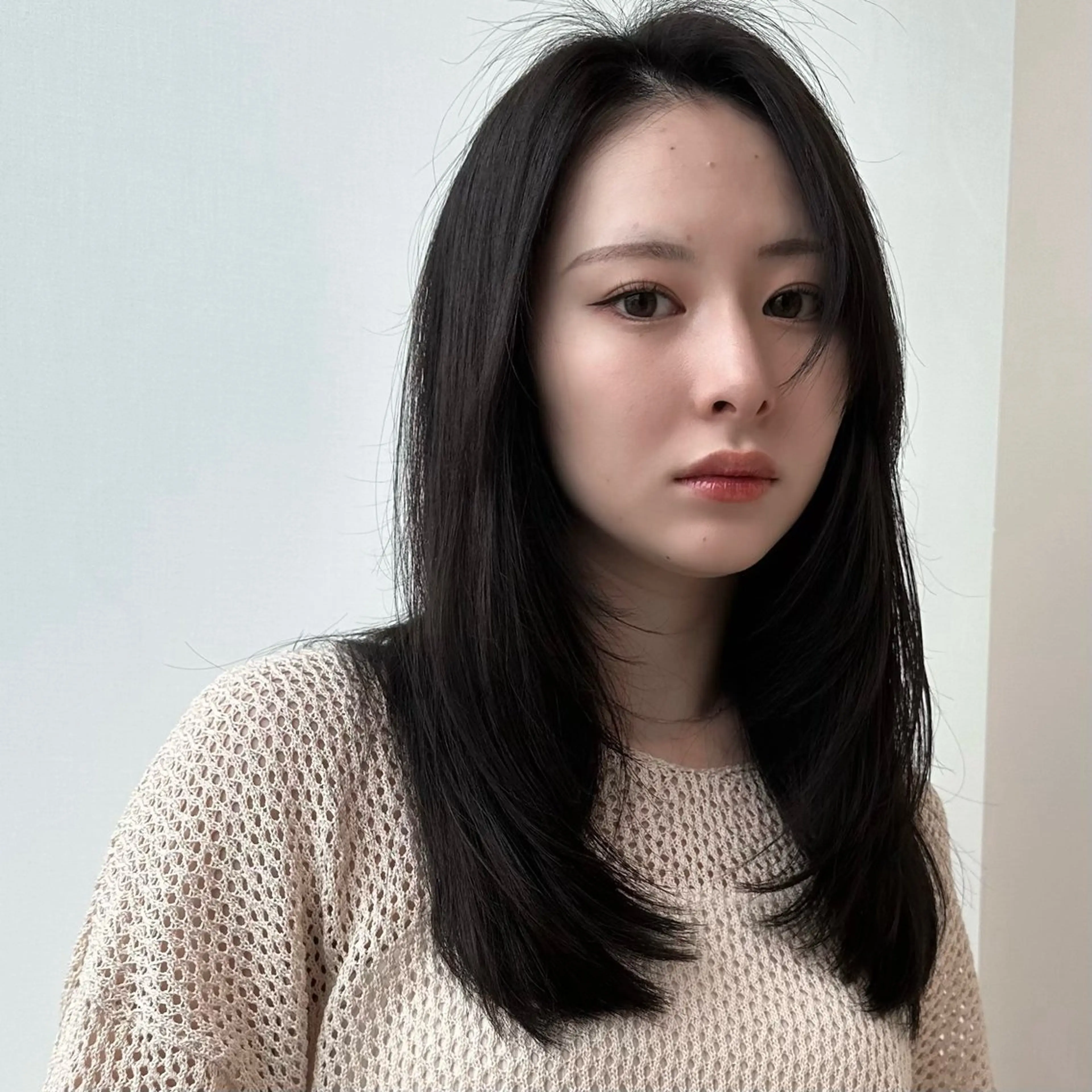 セミロング カラー レイヤーカット 似合わせカット レイヤー/顔周り /透明感🩶高橋大のヘアスタイル