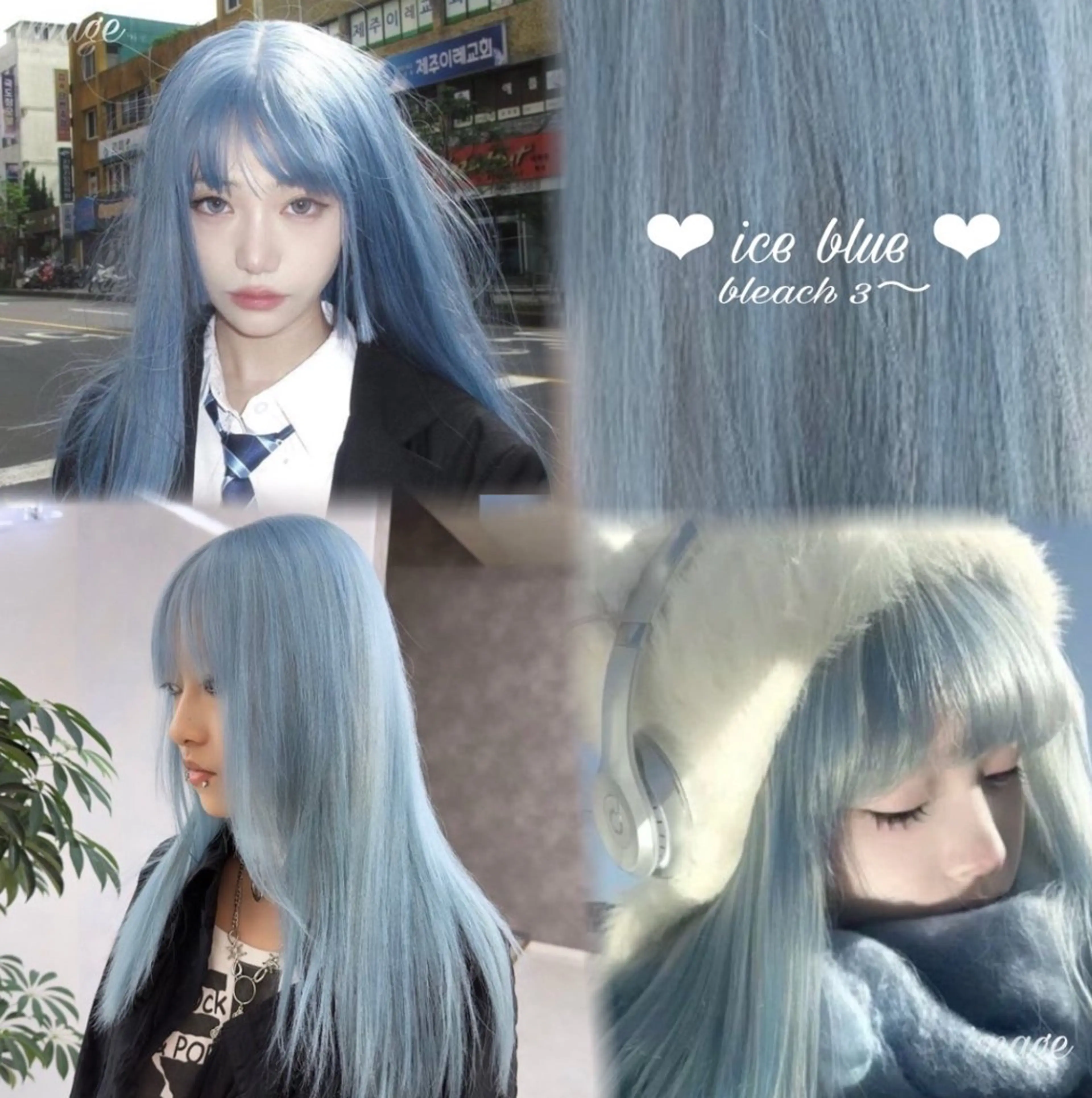 ロング カラー ヘアアレンジ メンズウルフ🐺♡ ブリーチ♡ヘアメ🎀のヘアスタイル