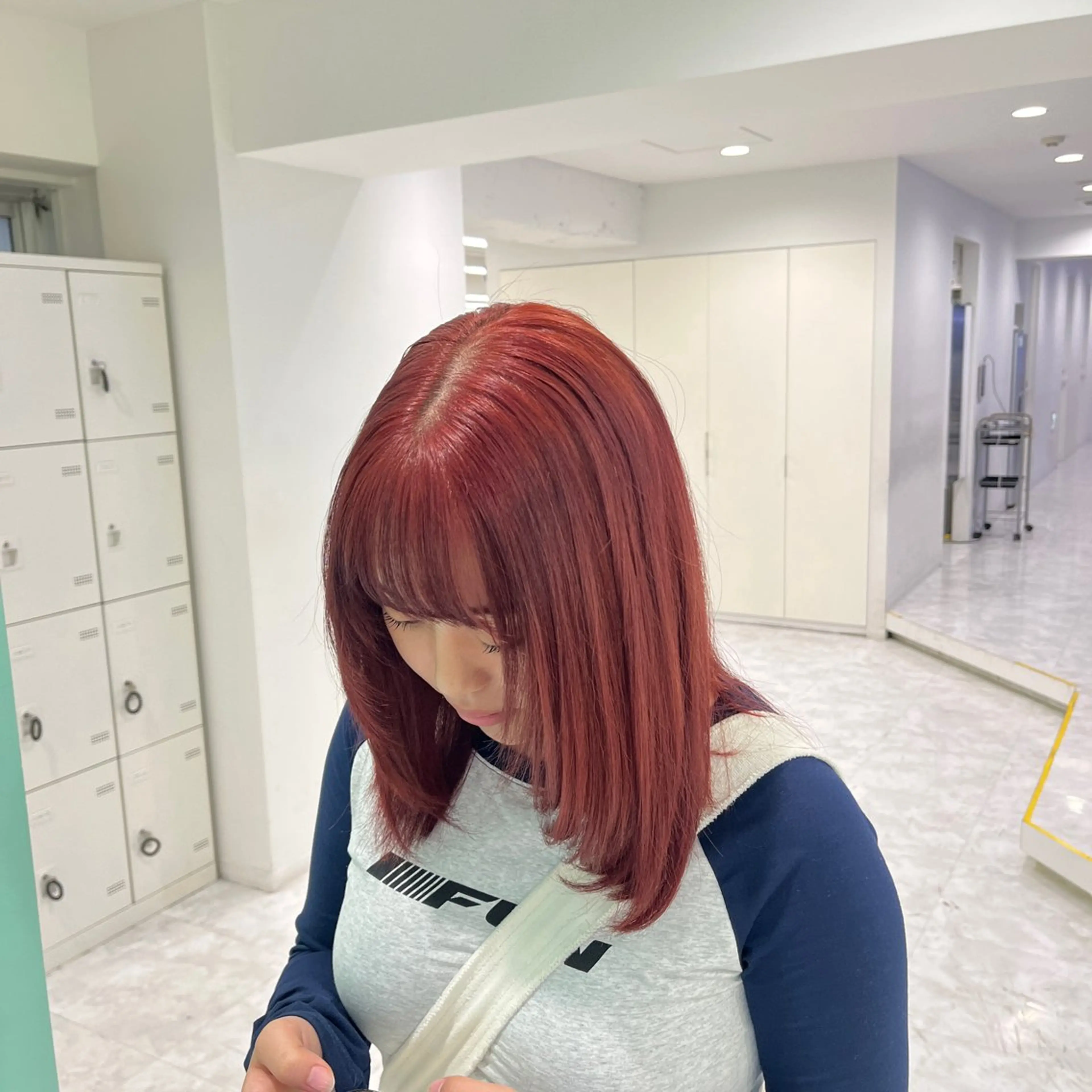 ミディアム カラー ヘアアレンジ ヘアカラー トリートメント ヘアセット 🎀Girly艶髪 暖色🎀Harukaのヘアスタイル