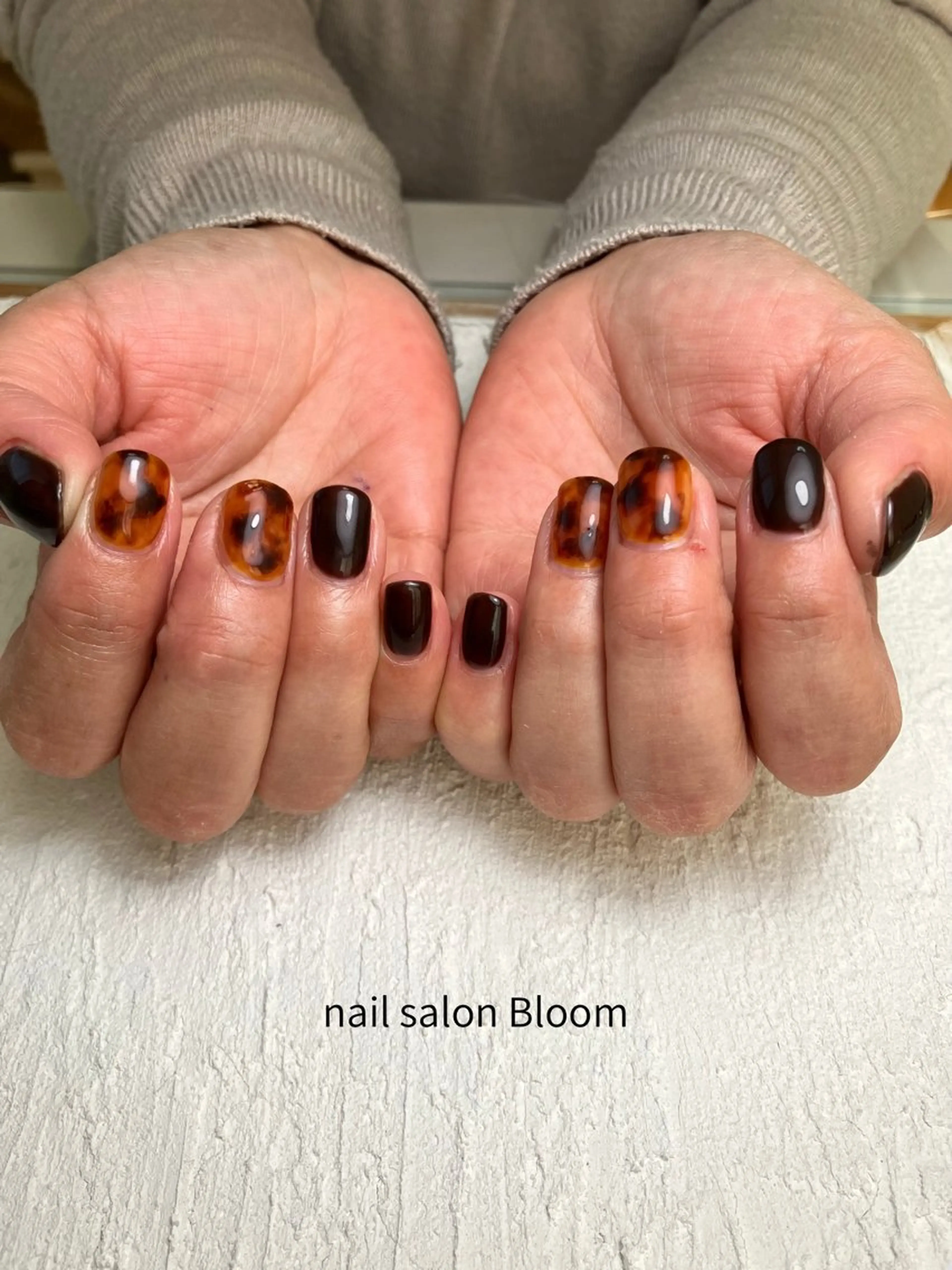 ネイル べっ甲ネイル ハンドネイル nail salon Bloom所属・自宅サロンBloom 橋本のネイルデザイン
