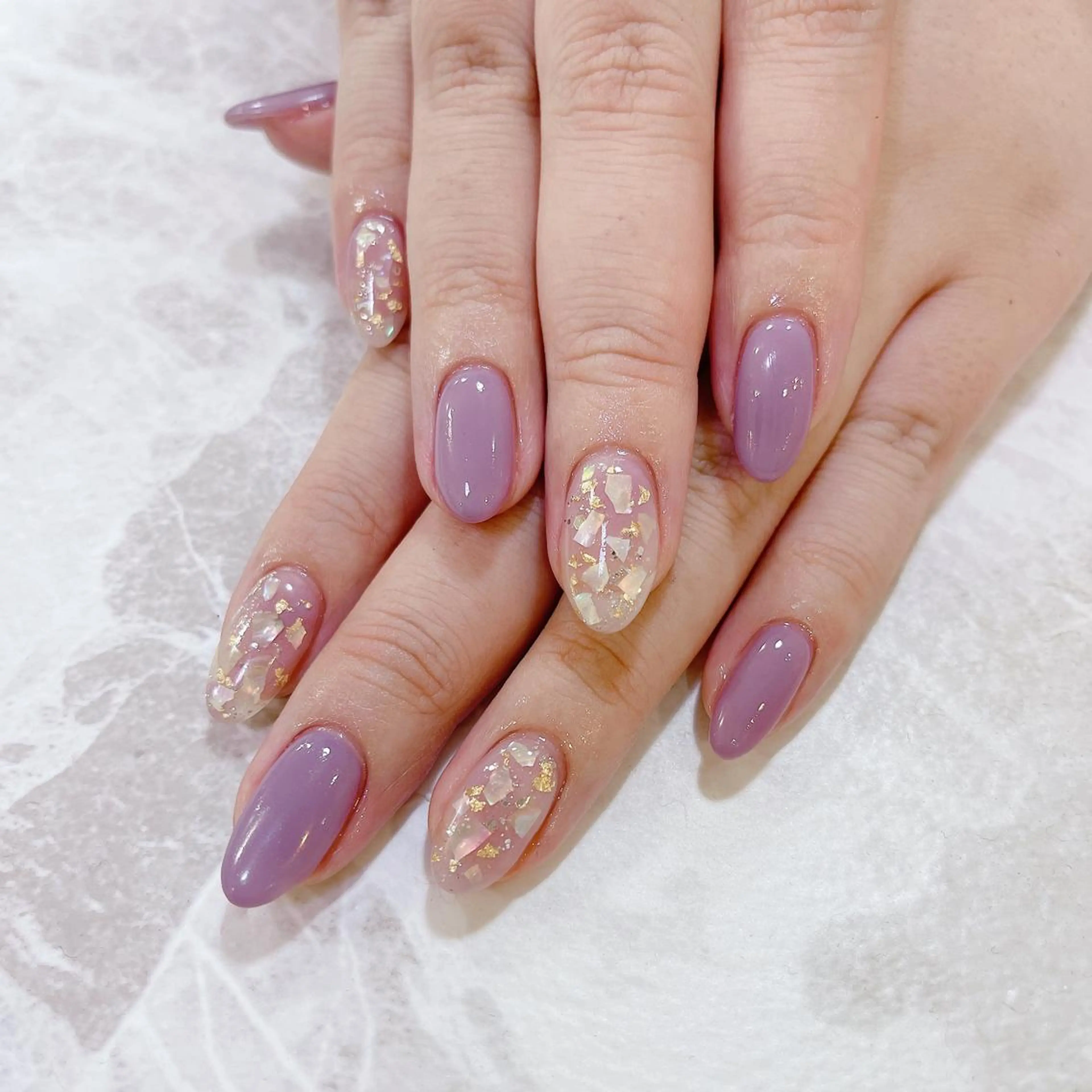 ネイル パープル Nailsalon Julius luna所属・Juliusluna FUZUKIのネイルデザイン