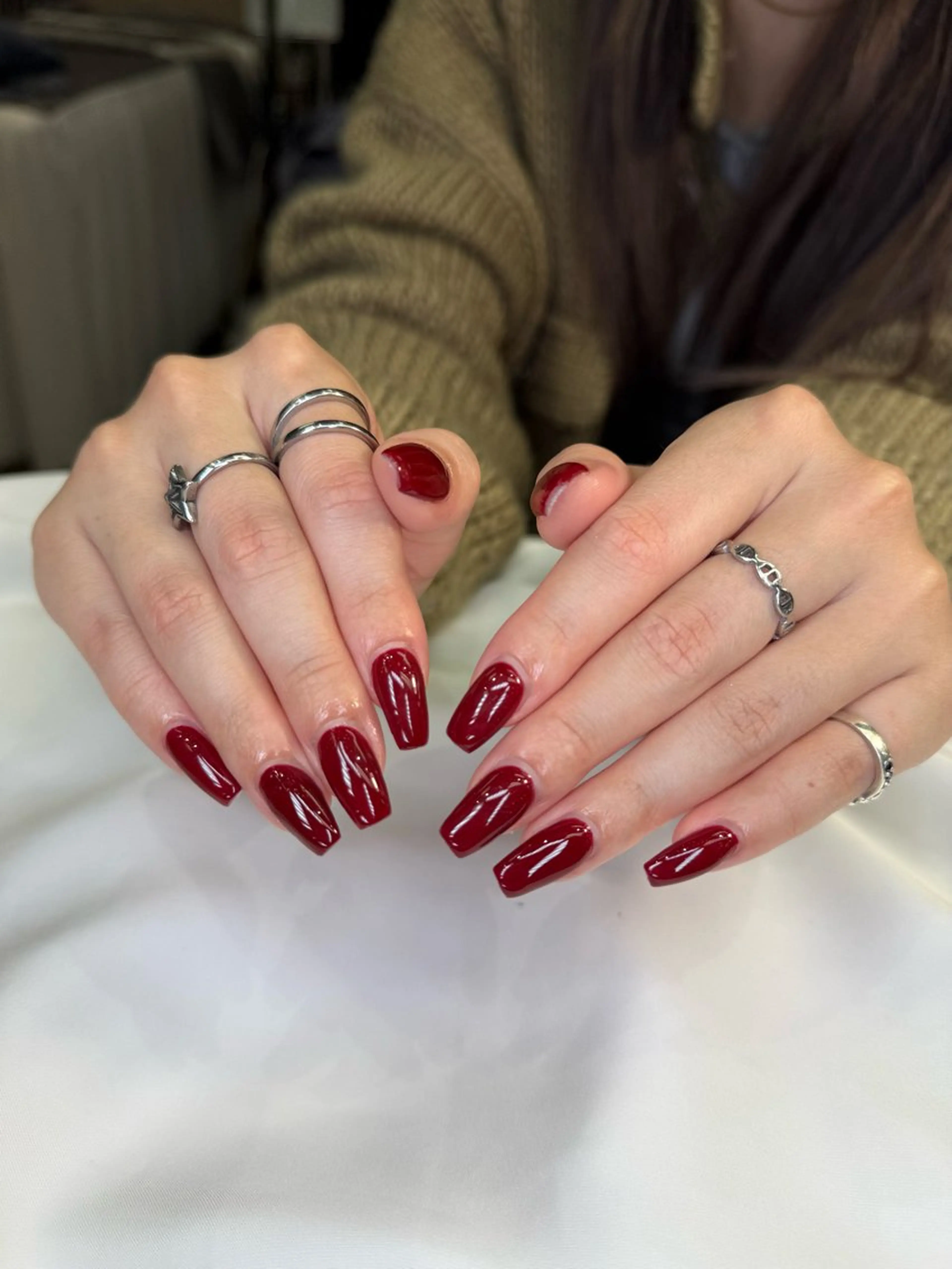 セミロング ハンドネイル Bibi beauty spa Osaka所属・Bibi nail Osakaのネイルデザイン