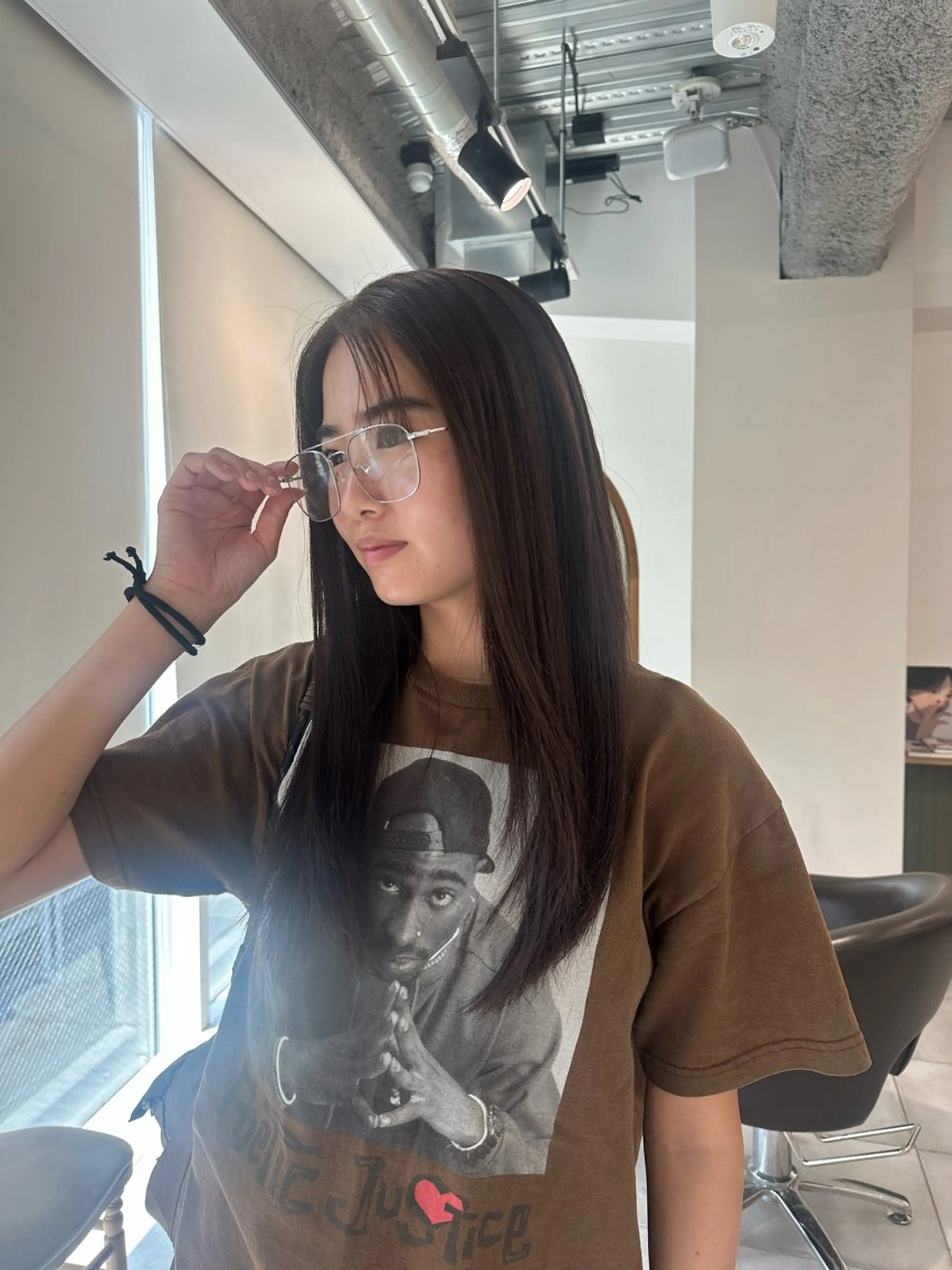 ロング カラー キッズ カット ヘアカラー トリートメント オトナヘア🌿 harukaのヘアスタイル