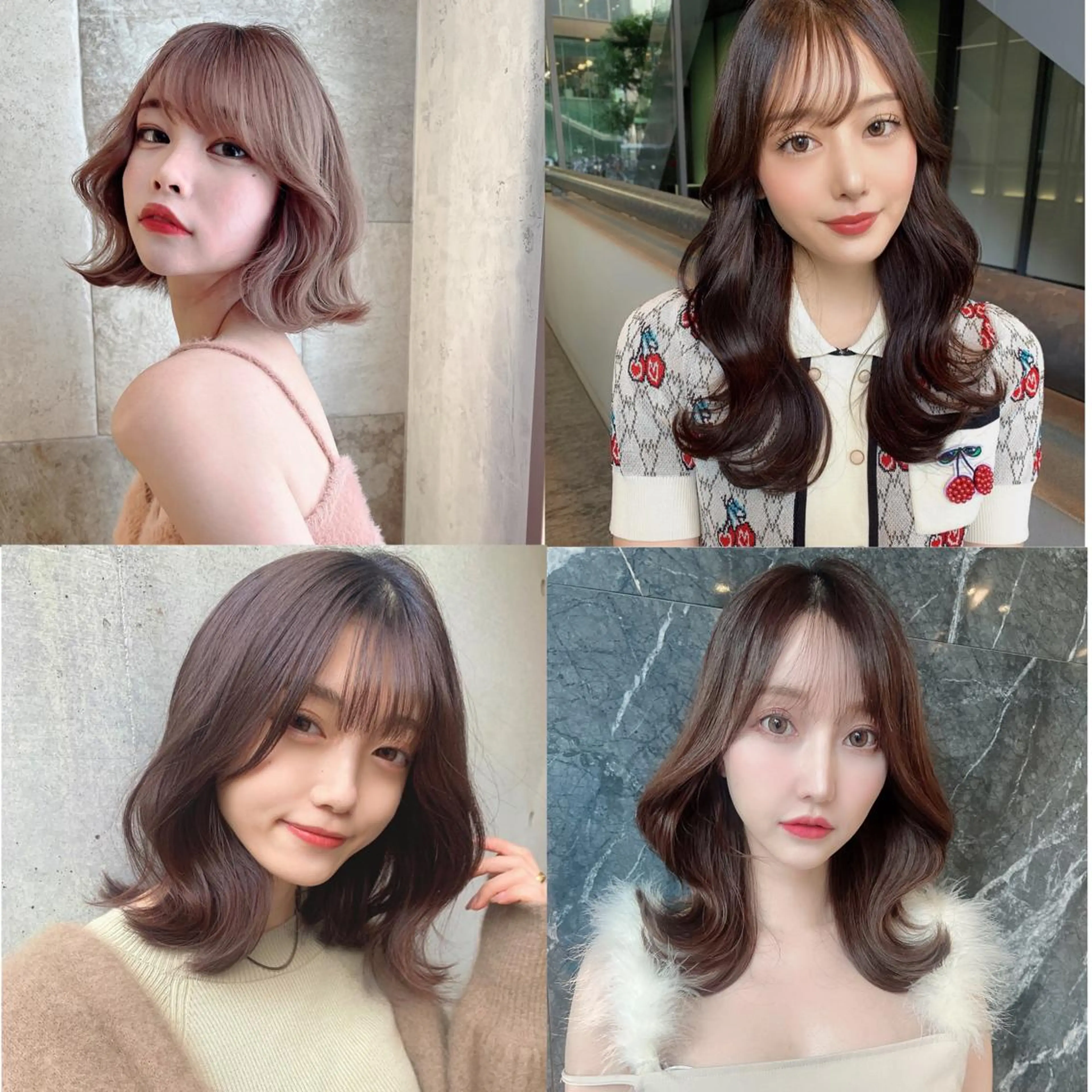 セミロング カラー 韓国風ヘア カット ヘアカラー トリートメント 韓国ヘア特化型美容師 カワノマイ🇰🇷のヘアスタイル