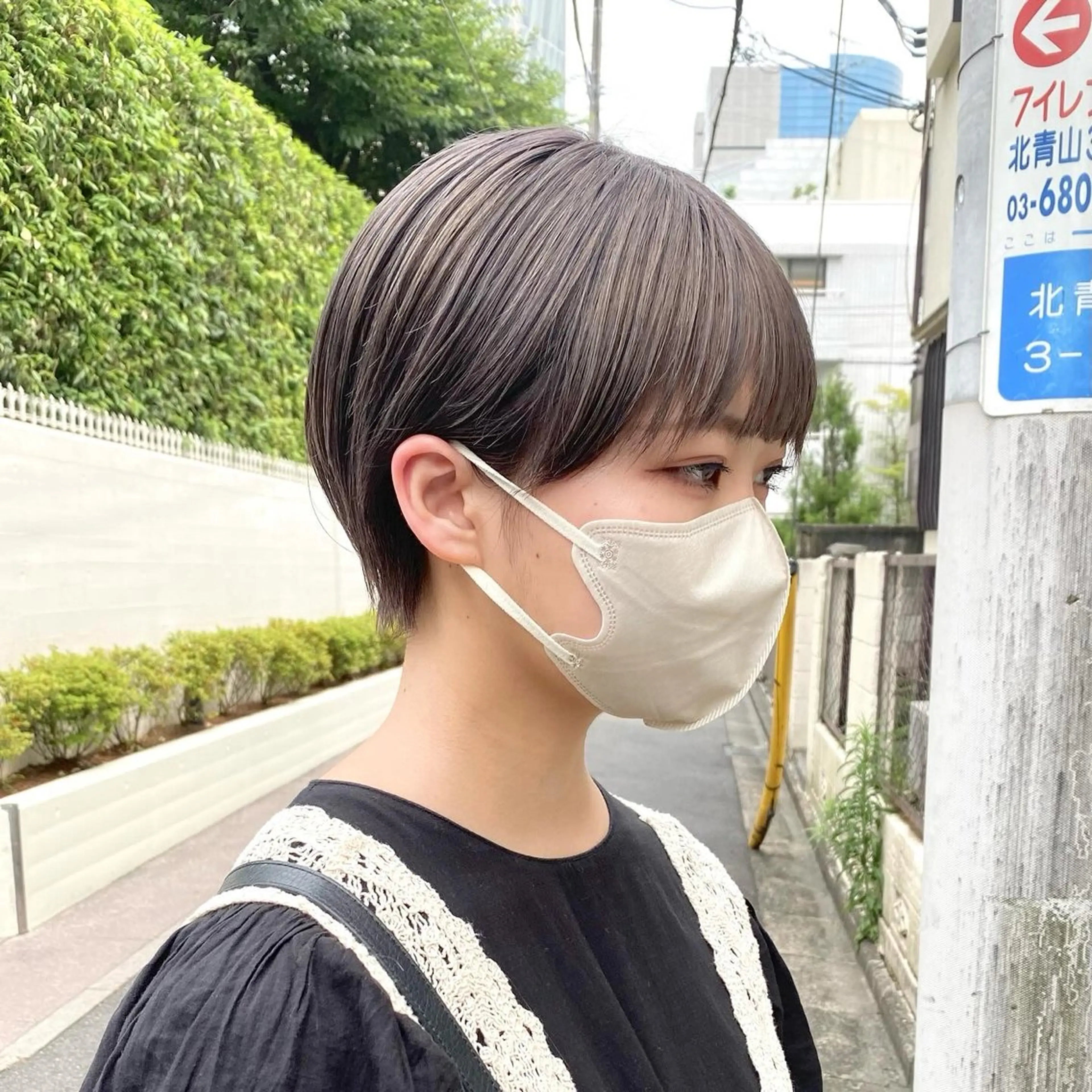 ショート カラー カット ヘアカラー トリートメント salowin三丁目所属・🟩白髪ぼかし/ ショート/ボブ/大司のヘアスタイル