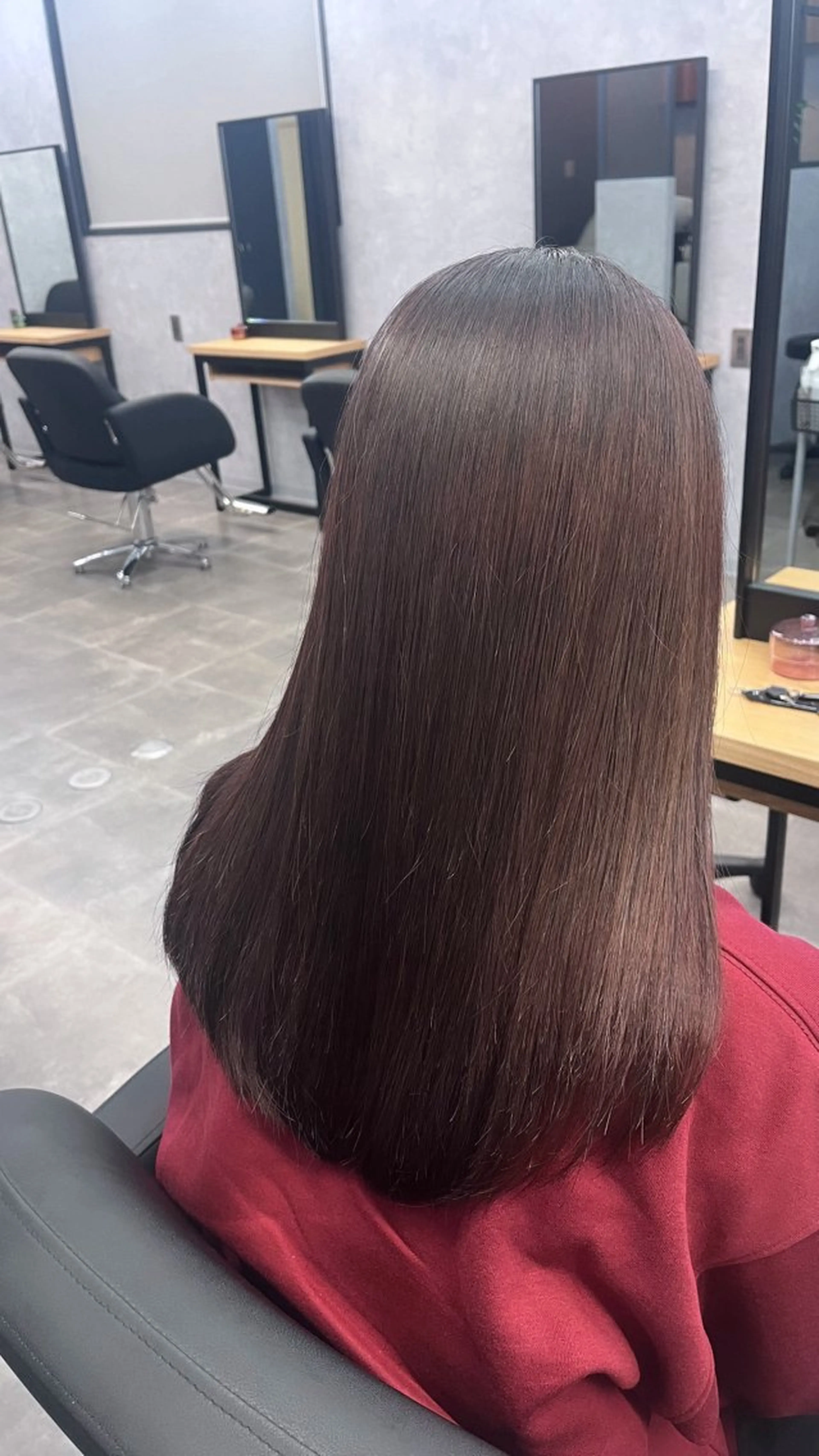 ロング カラー カット ヘアカラー 熊谷 有紗のヘアスタイル