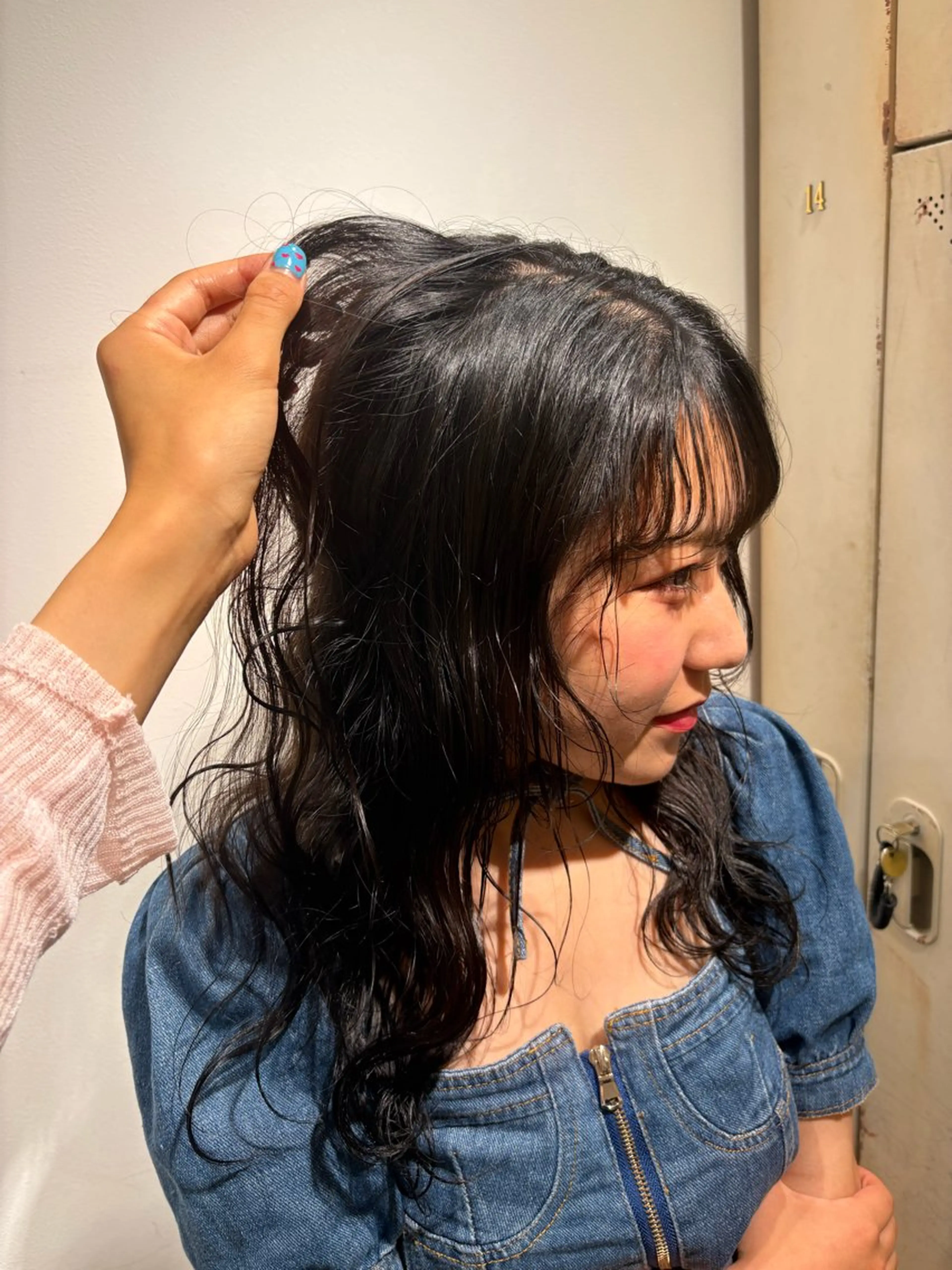 カラー 黒髪 ヘアカラー 透明感カラー♡ ひかるのヘアスタイル