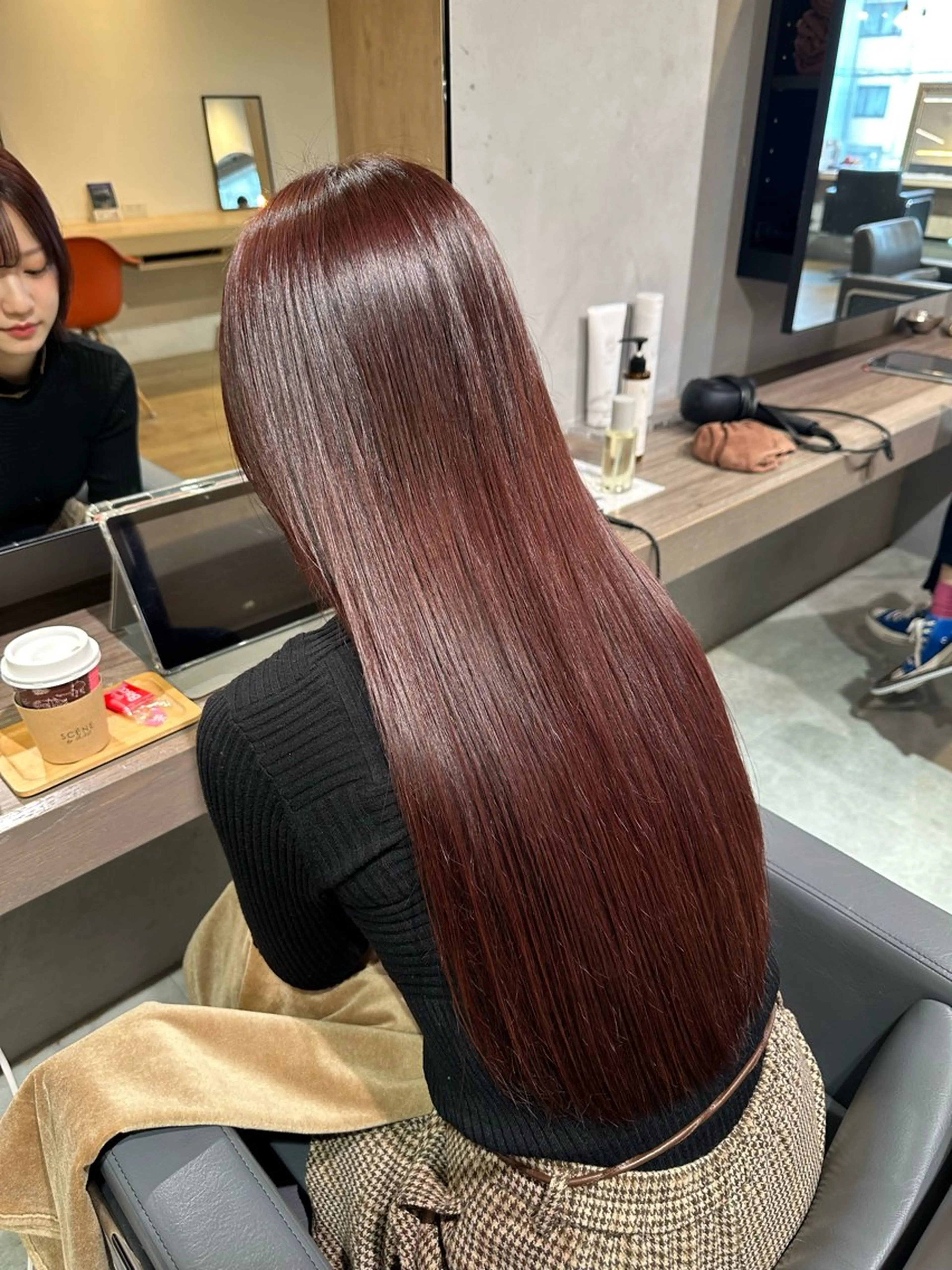 ロング カラー カット ヘアカラー エクステ 美髪・シールエクステ ホソタニリョウコのヘアスタイル
