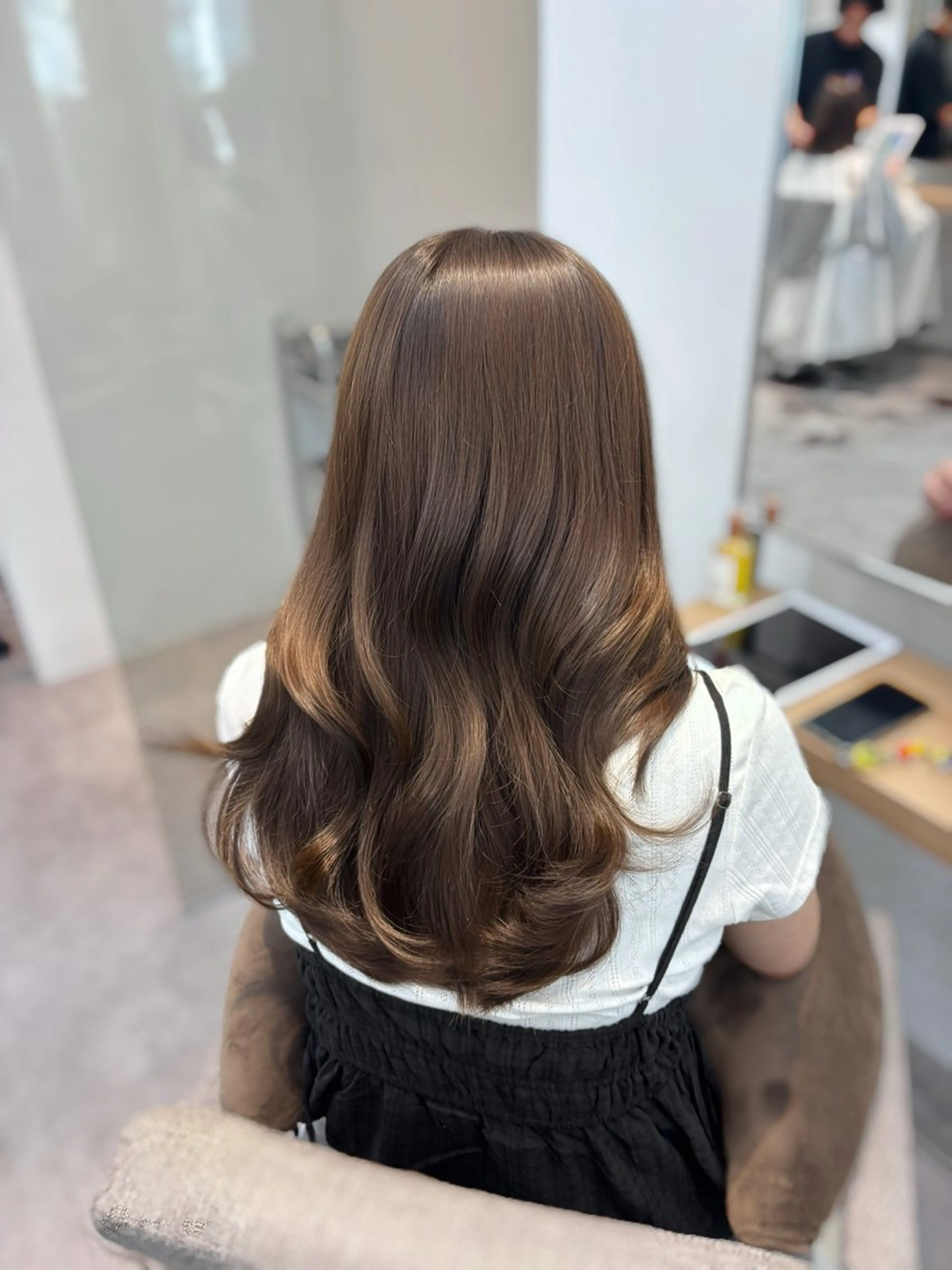 ロング カット ヘアカラー 透明感/韓国/ miyu 🎀のヘアスタイル
