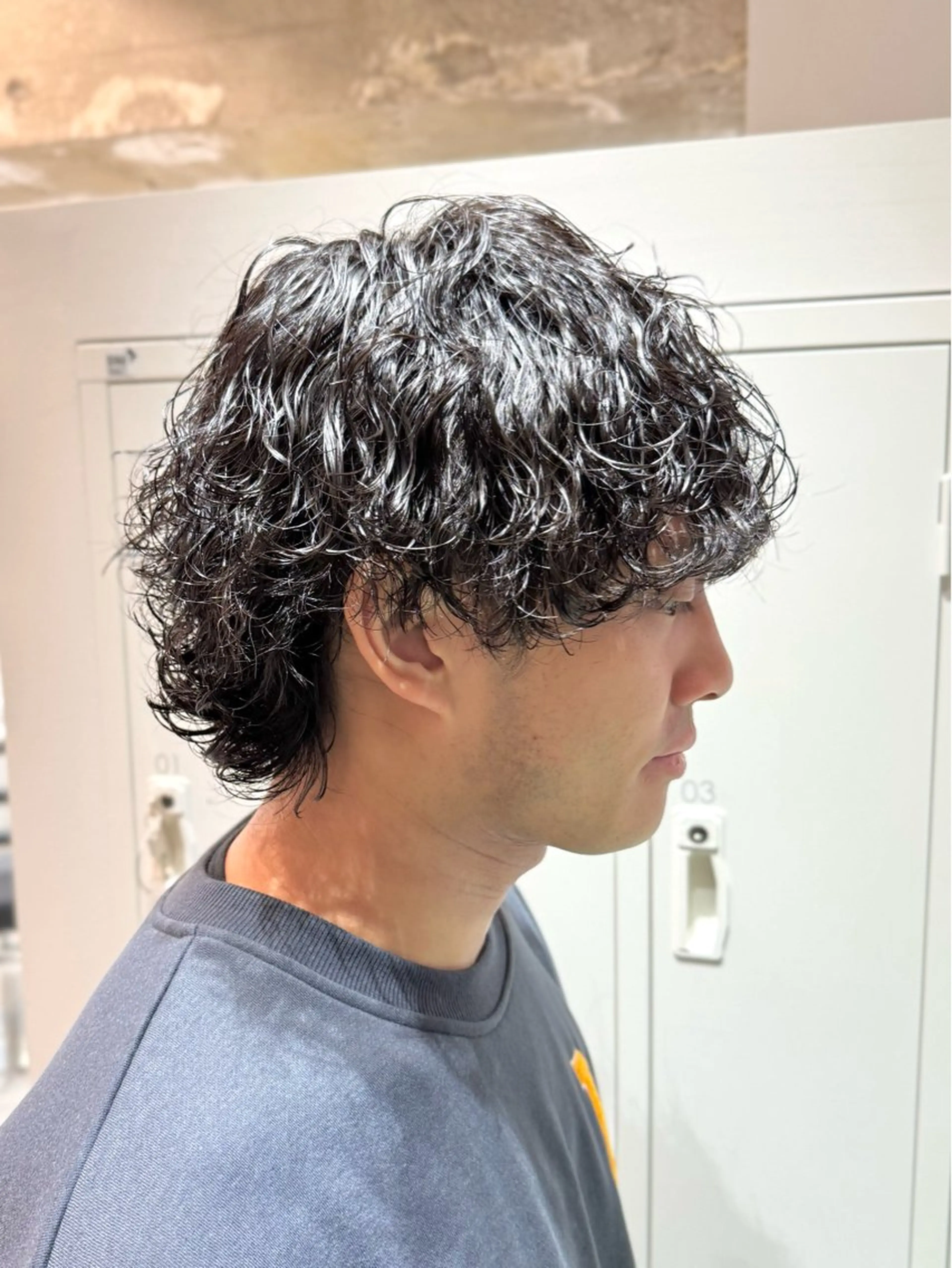 パーマ メンズ フェザーパーマ メンズパーマ スペインカール 波巻きパーマ ニュアンスパーマ カット パーマ 大宮/メンズパーマ 関勇也のヘアスタイル