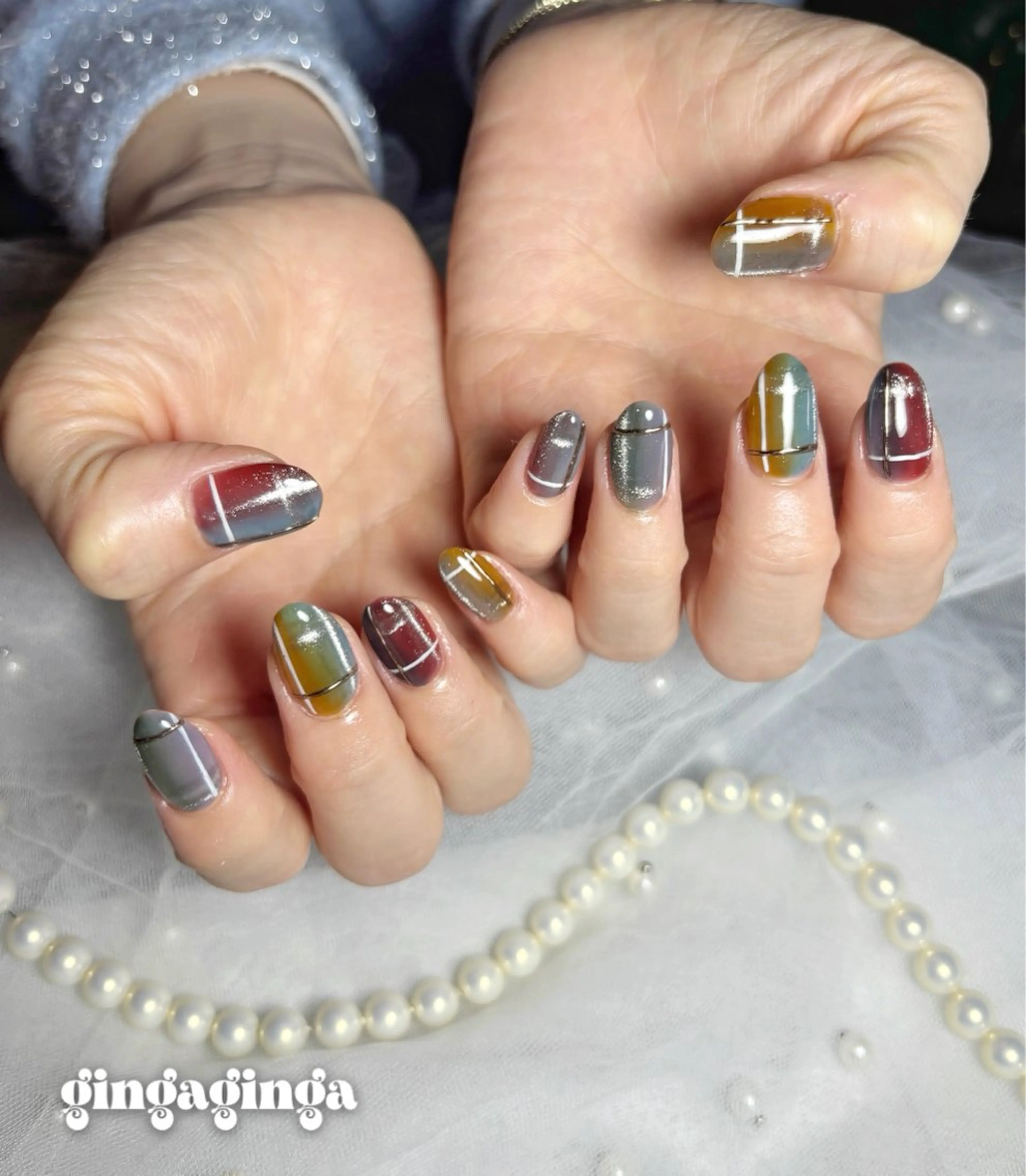 ショート ハンドネイル watanabe miyuuのネイルデザイン