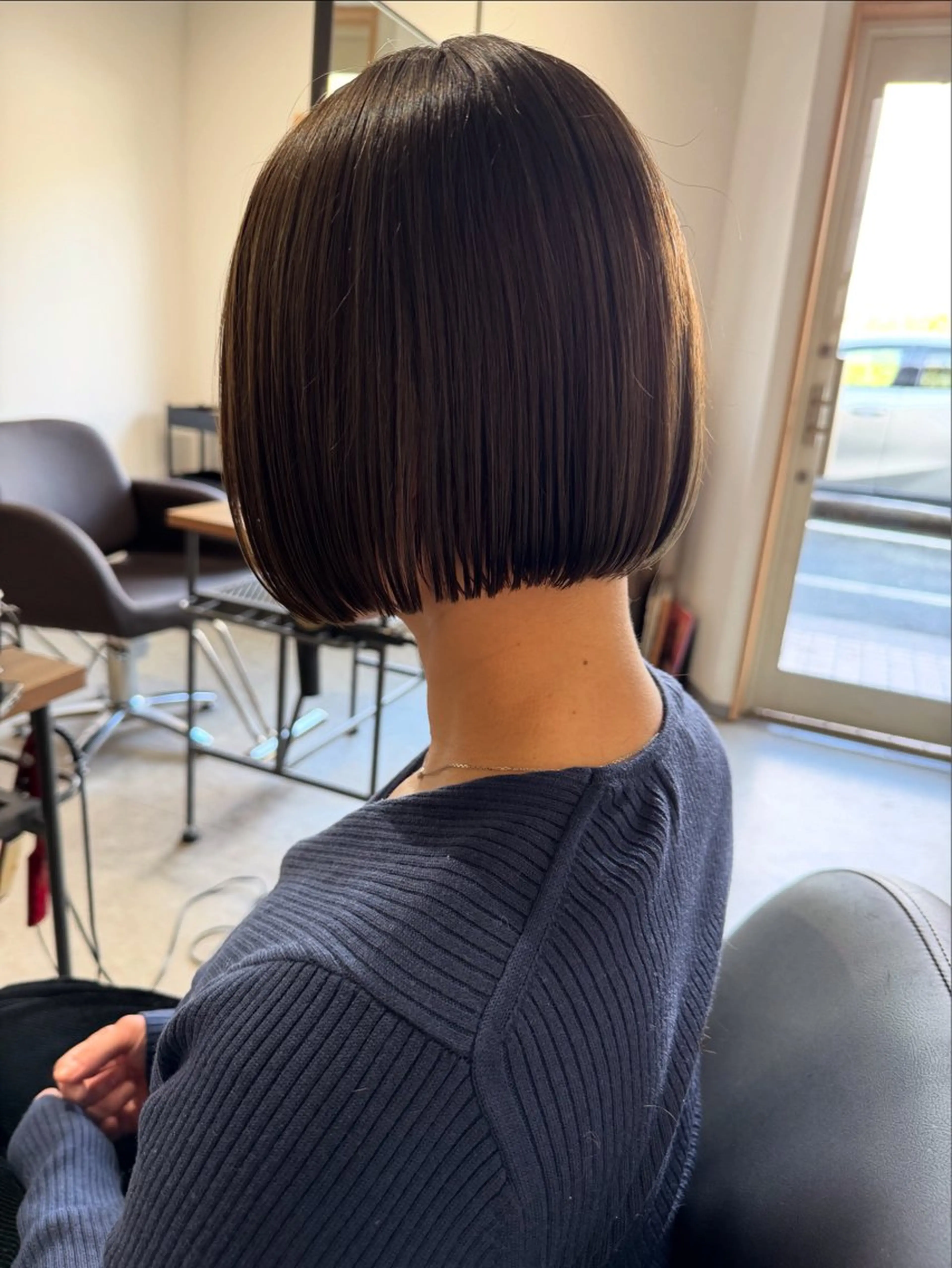 ショート ボブレイヤー ボブ 韓国風ヘア レイヤーカット ショートヘア カット ヘアカラー トリートメント ✨艶ブリーチカラー✨ ✨艶髪ストレート✨のヘアスタイル