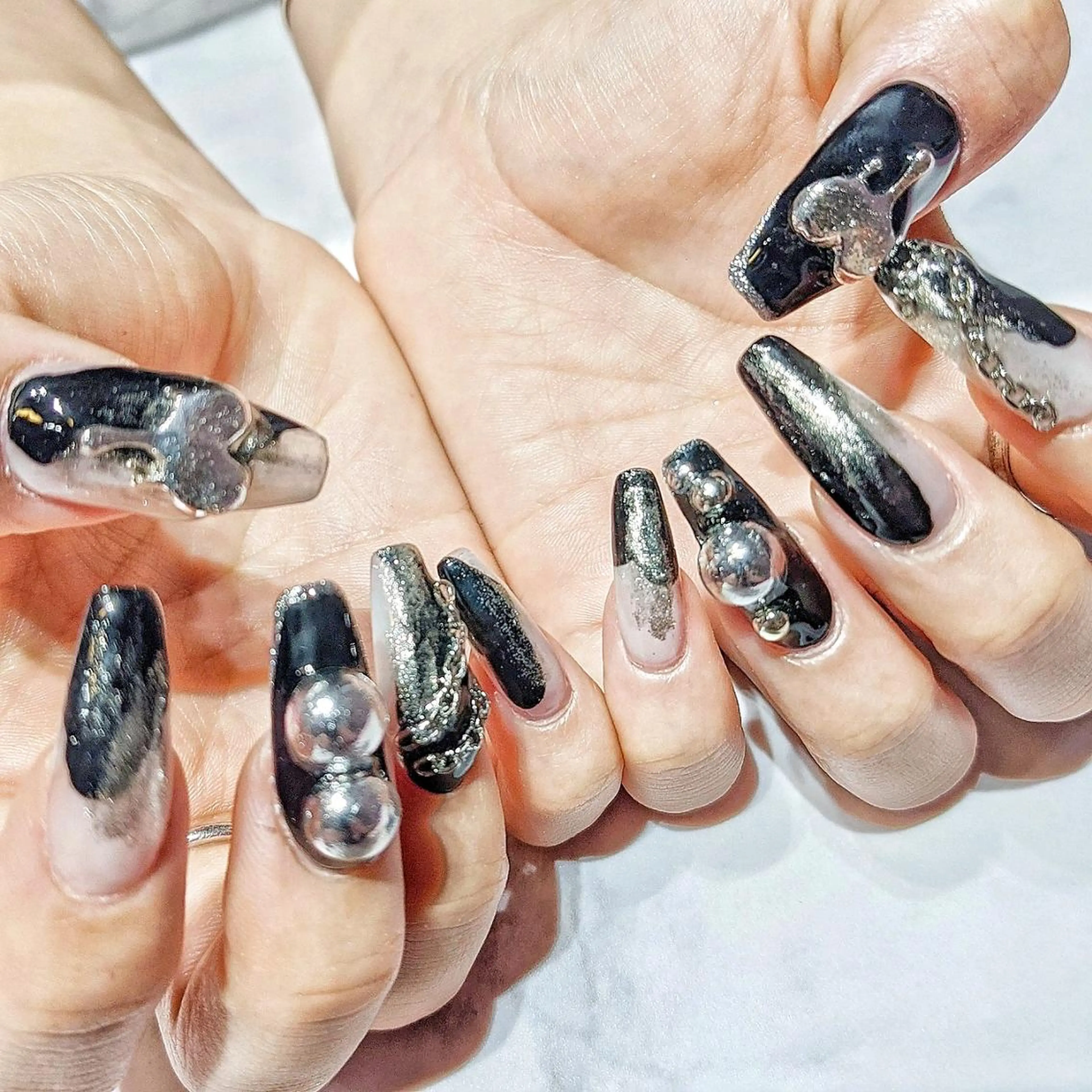 ネイル ハンドネイル あ きのネイルデザイン