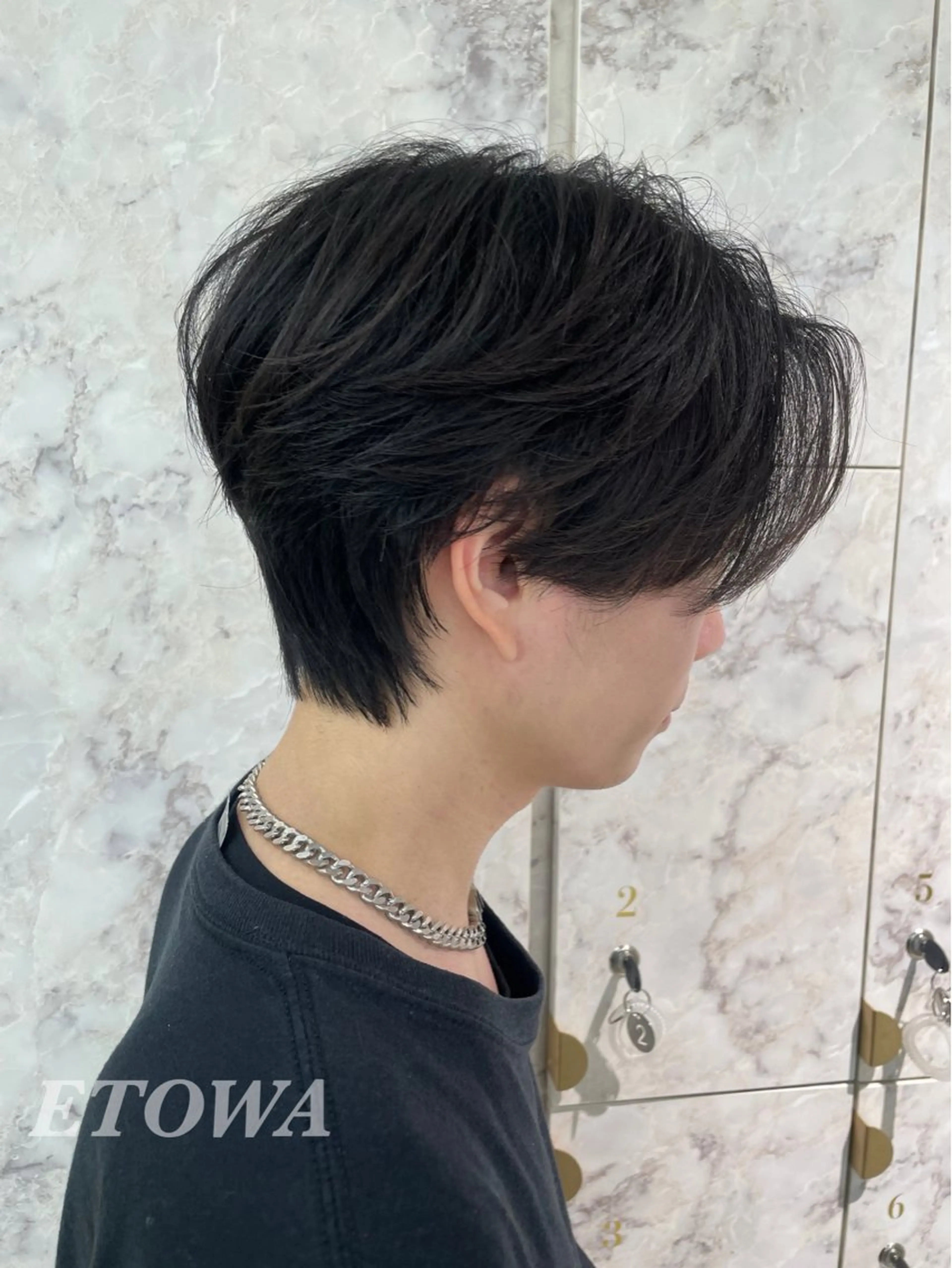 メンズ センターパート メンズ韓国風 韓国マッシュ マッシュ カット ヘアカラー トリートメント 𝓝𝓪𝓷𝓪 くびれ/韓国風/新宿のヘアスタイル