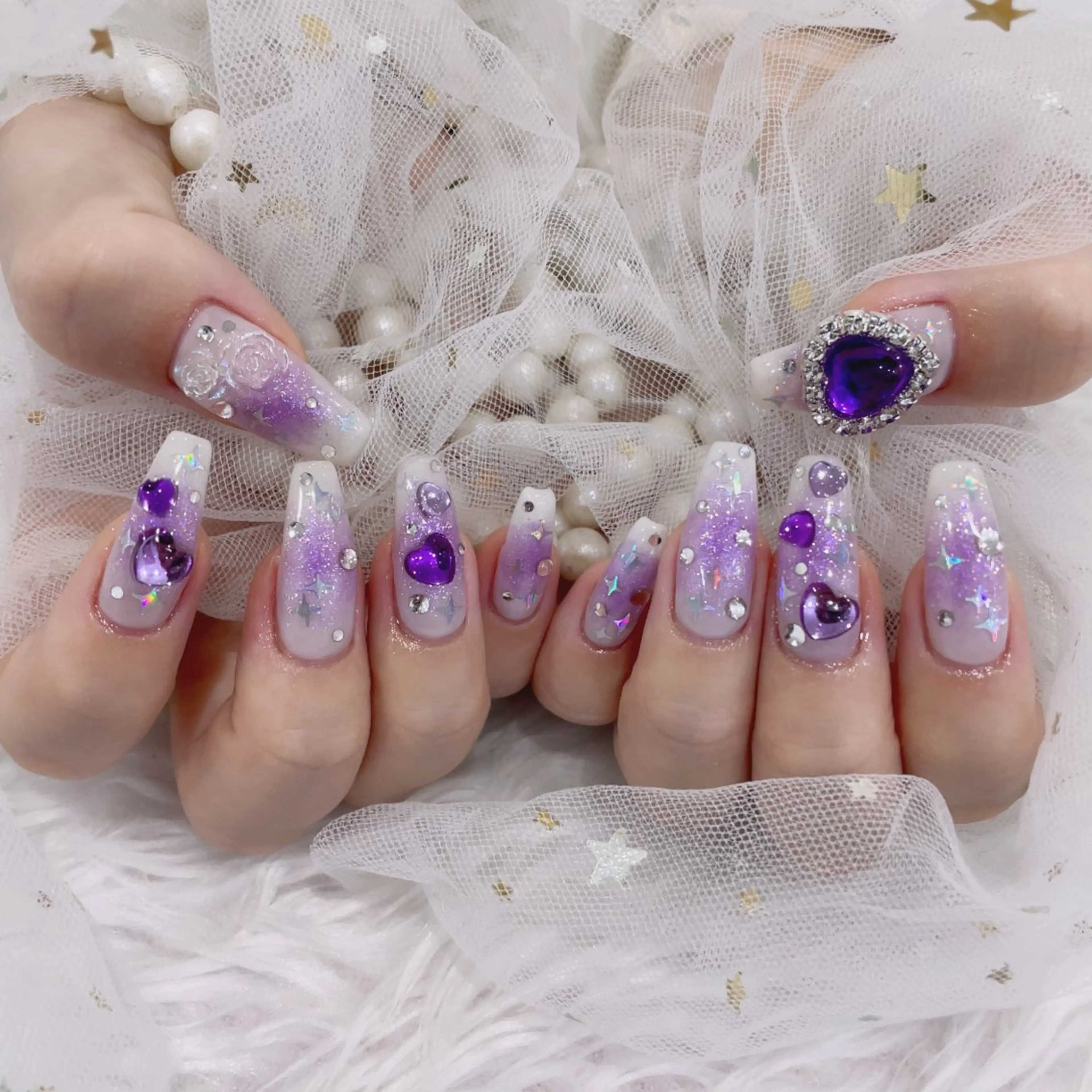 セミロング ハンドネイル cho nailのネイルデザイン