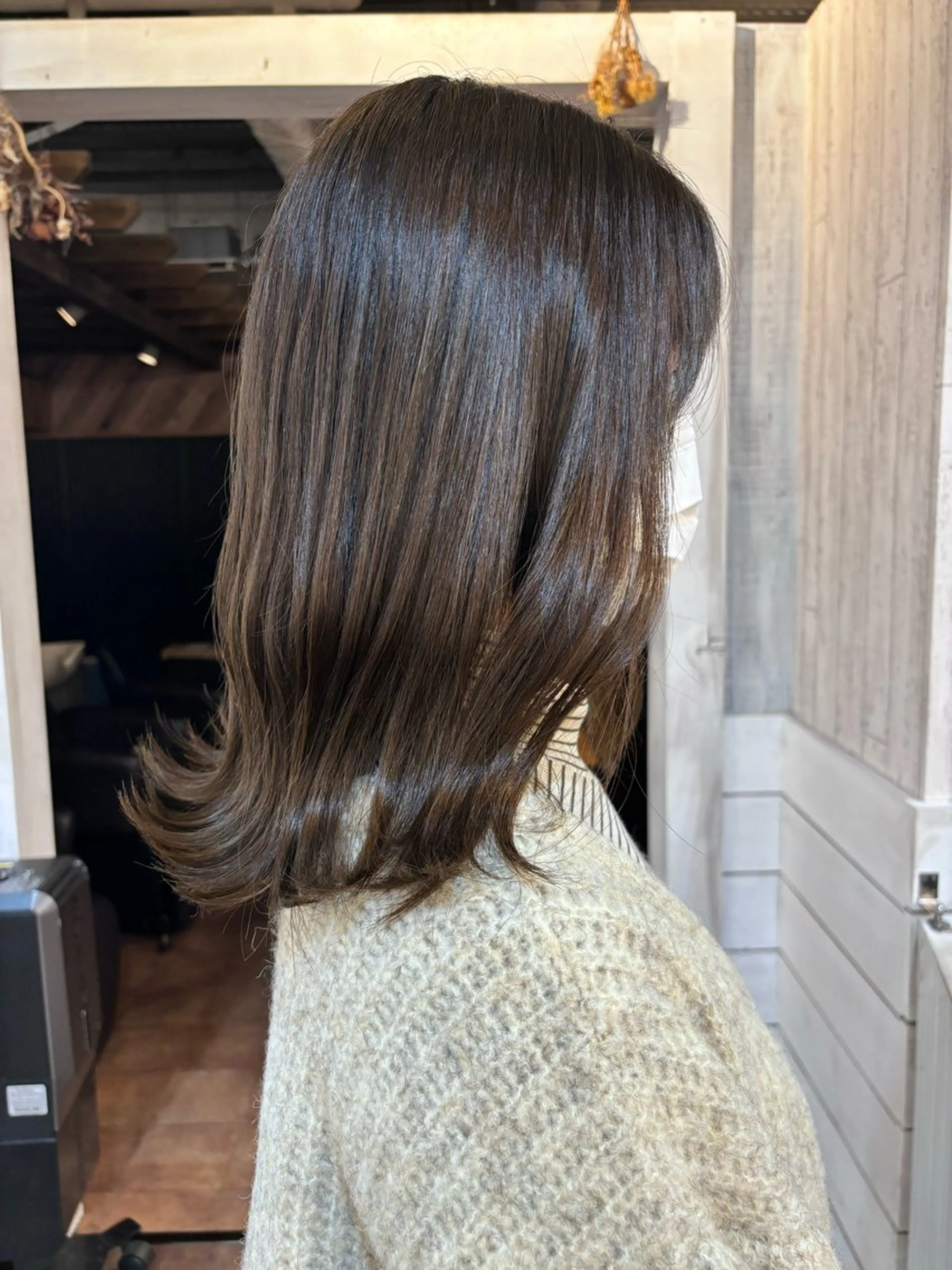 セミロング ブリーチなしW カラー✳︎ayaneのヘアスタイル