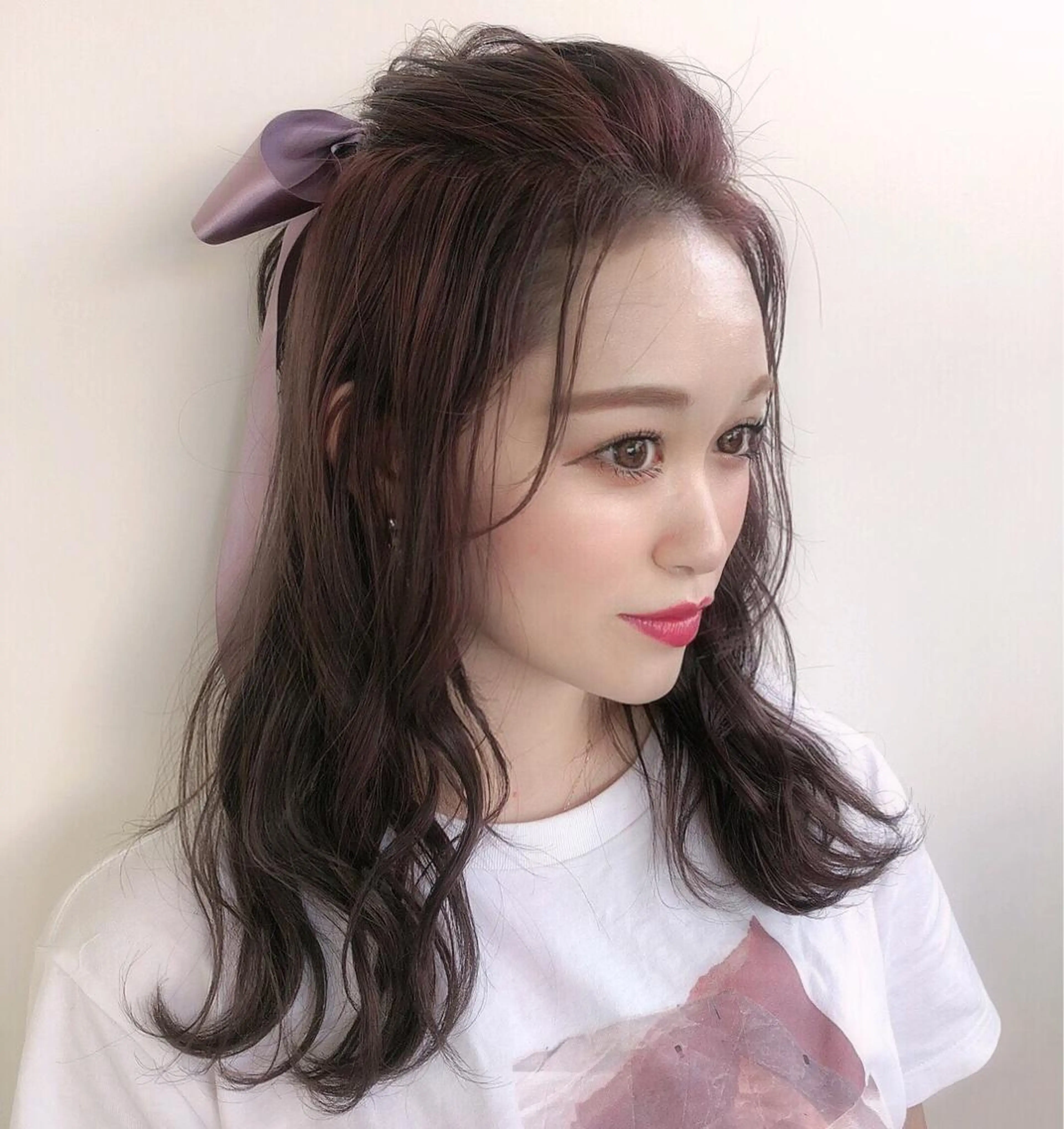 ロング カラー ヘアアレンジ 関谷 あいみのヘアスタイル
