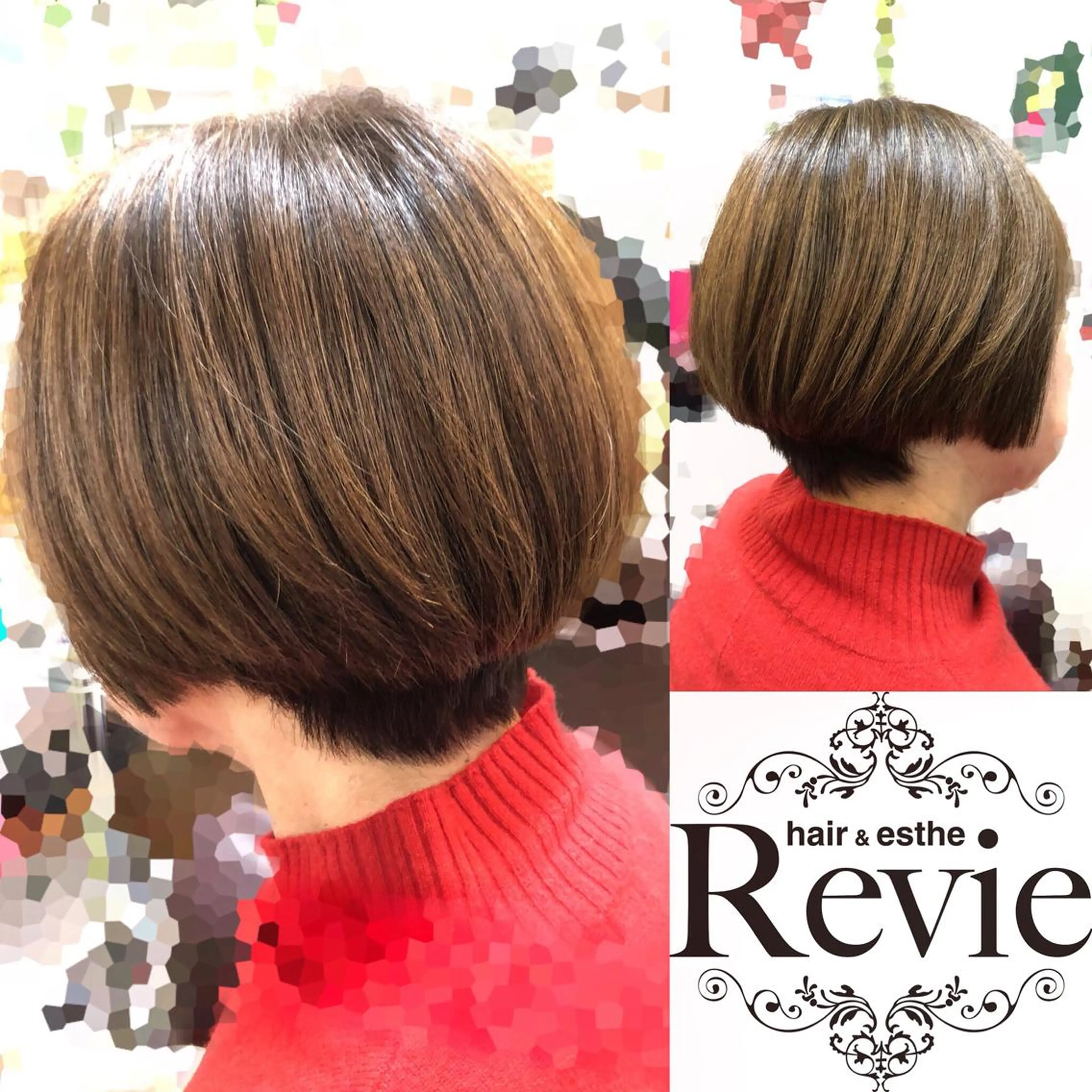ショート カラー トリートメント ヘアカラー トリートメント Revie所属・松 下のヘアスタイル