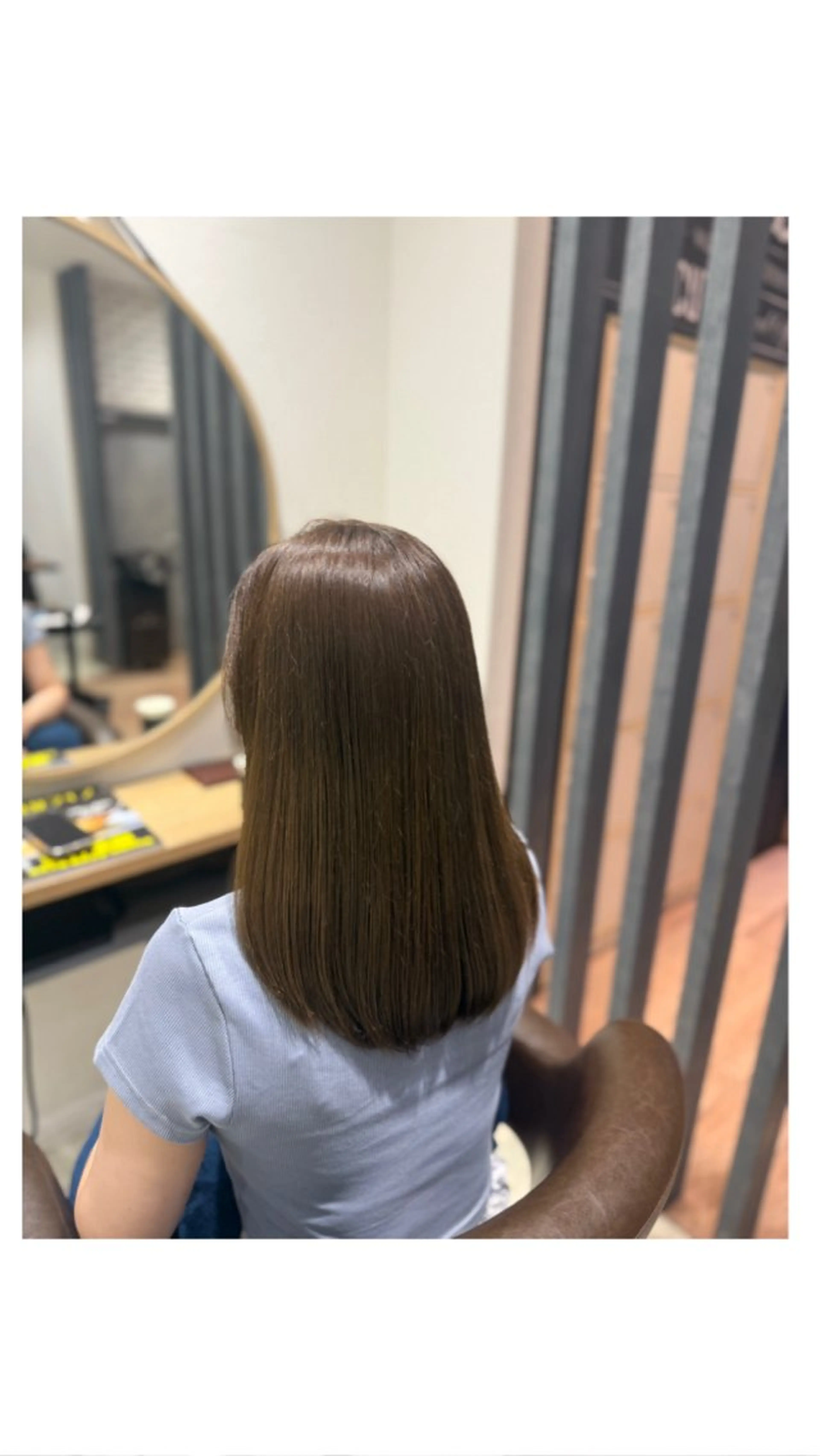 セミロング アッシュ 似合わせカラー☘️/ akariのヘアスタイル