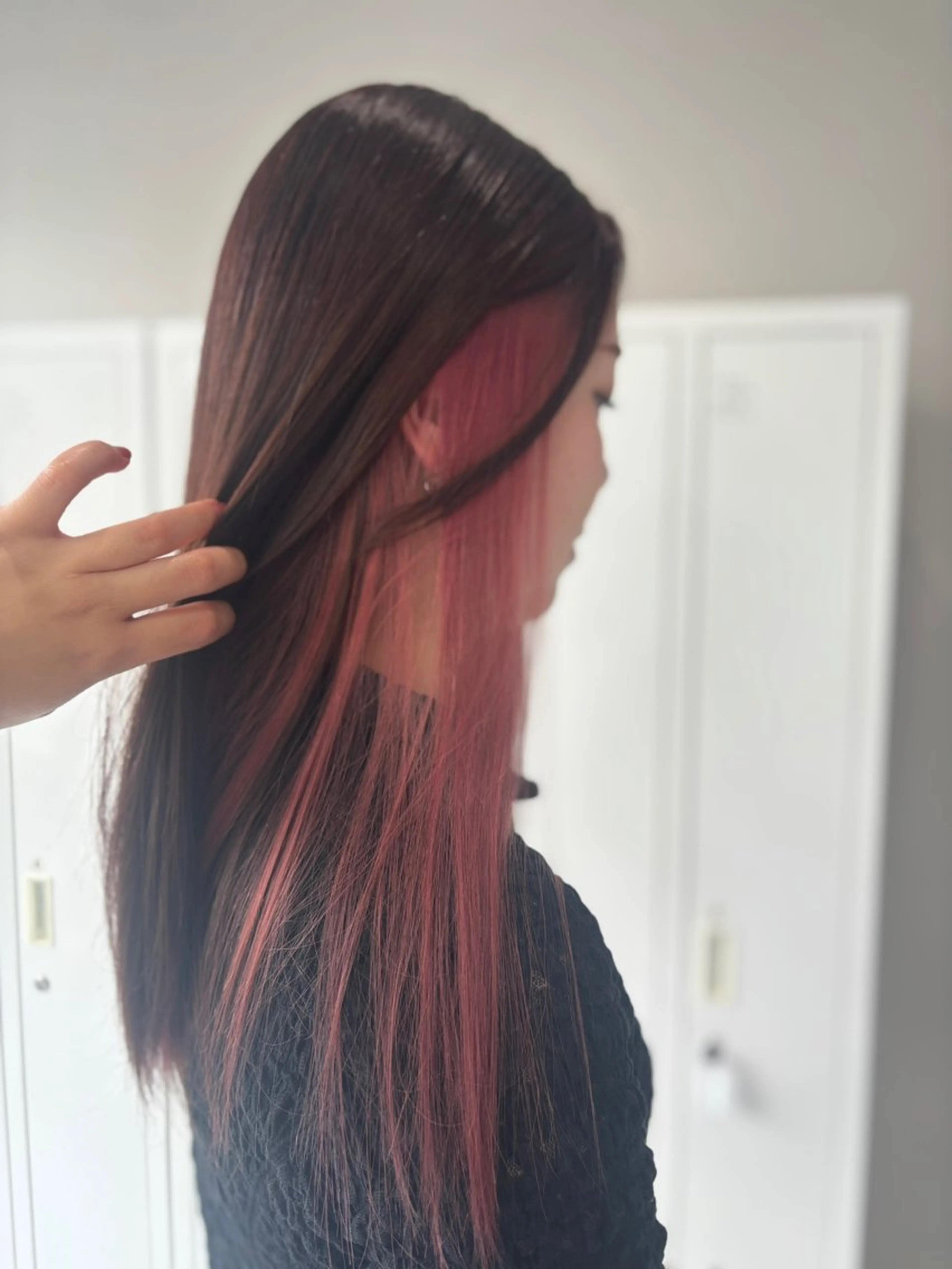 ロング 🫐ブルーラベンダー インナー🫐/MEIのヘアスタイル