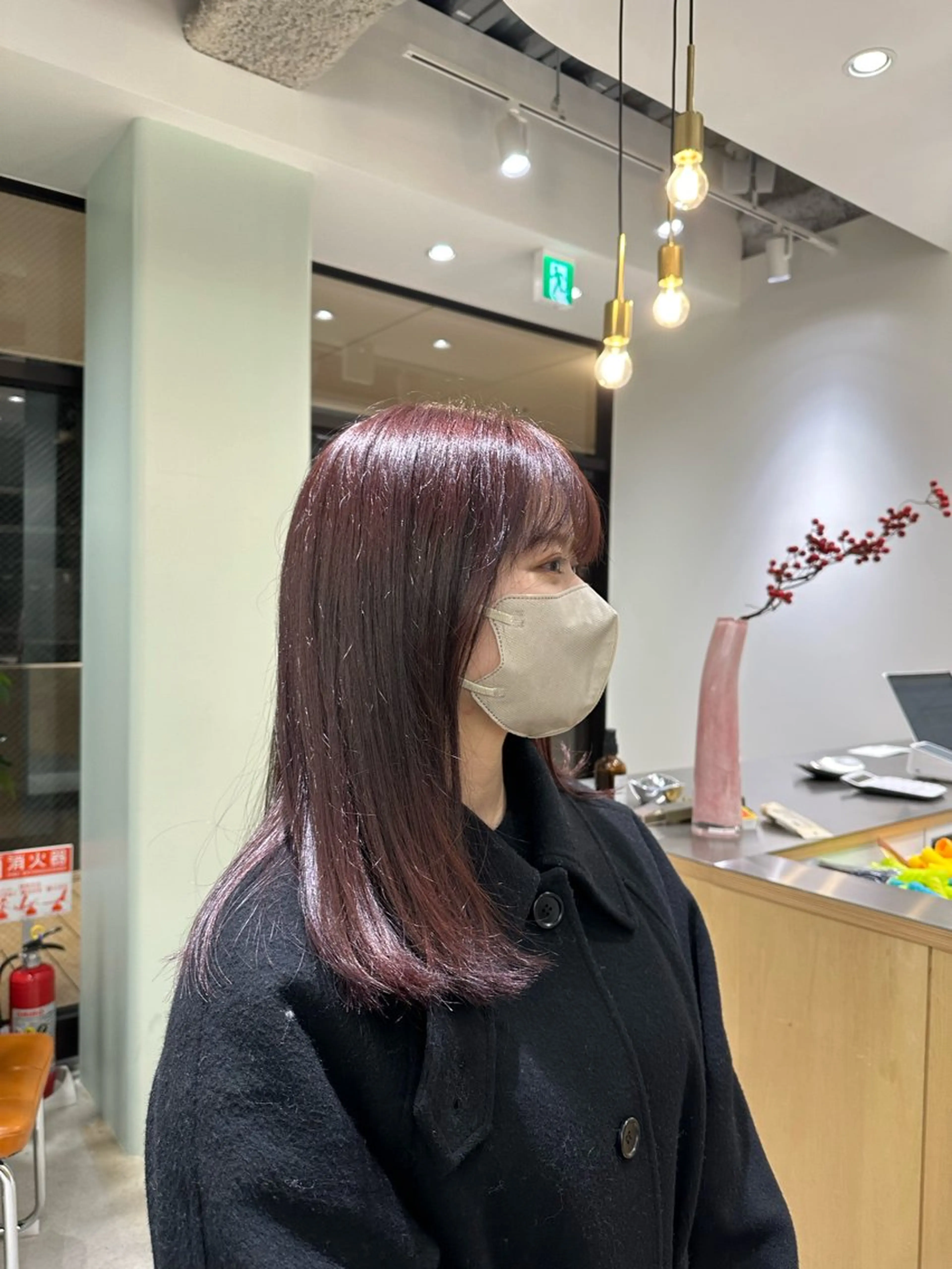 セミロング ヘアカラー 🍇透明感カラー/ カットひかる🍒のヘアスタイル