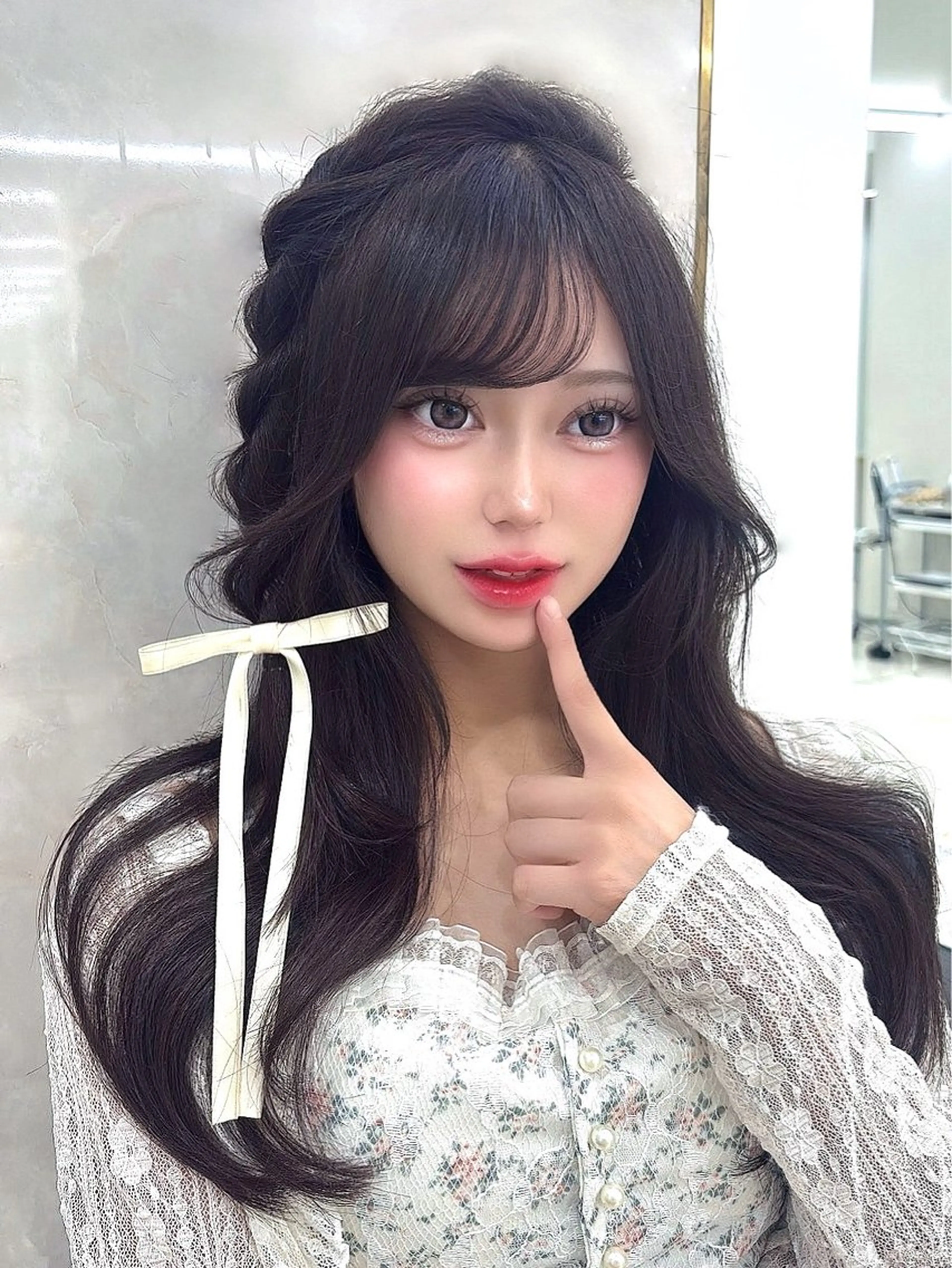 ロング ひな🎀/透明感カラ ー/カラーモデル募集のヘアスタイル