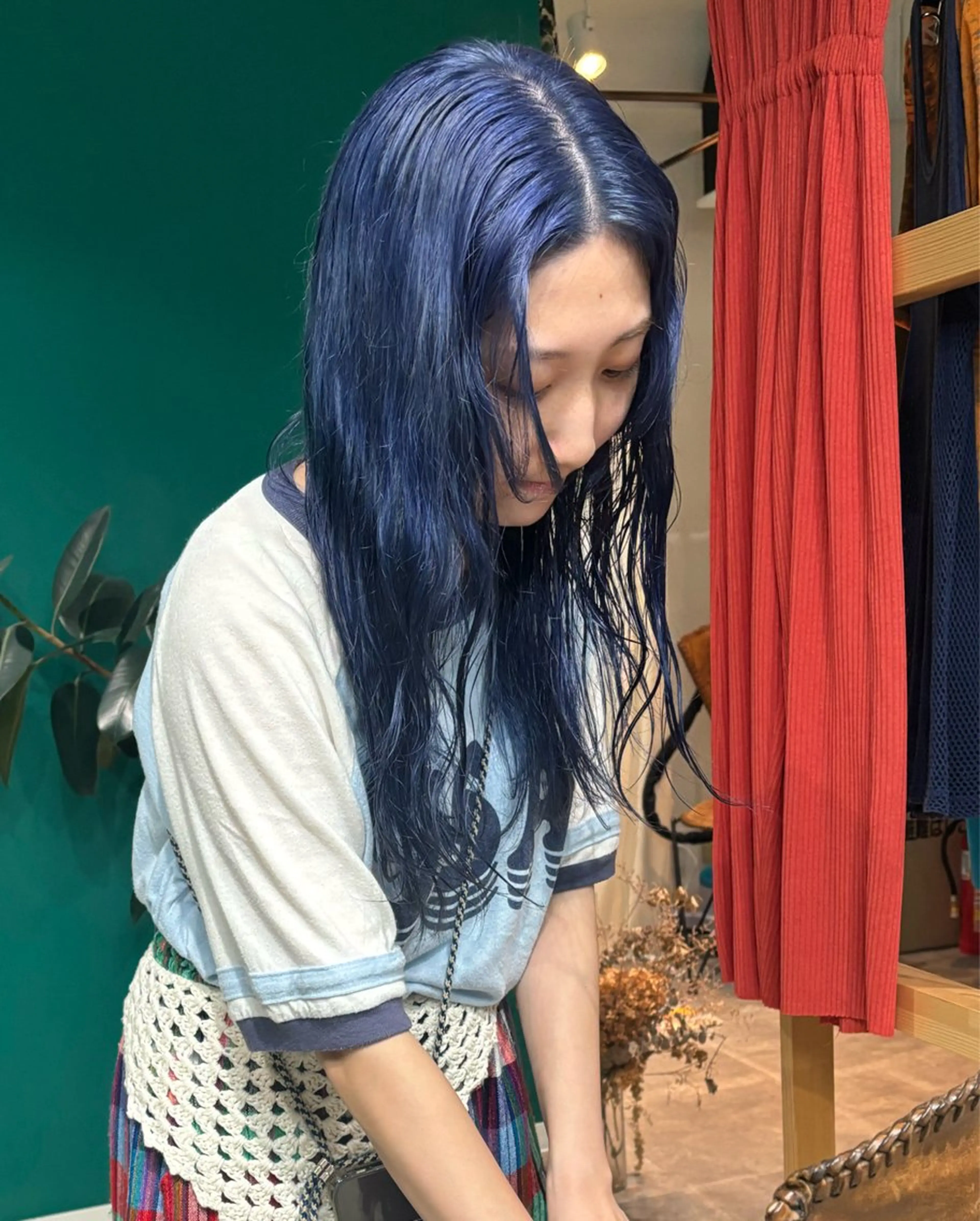 ロング カラー パーマ ケアブリーチ💘 rino🪷高円寺のヘアスタイル