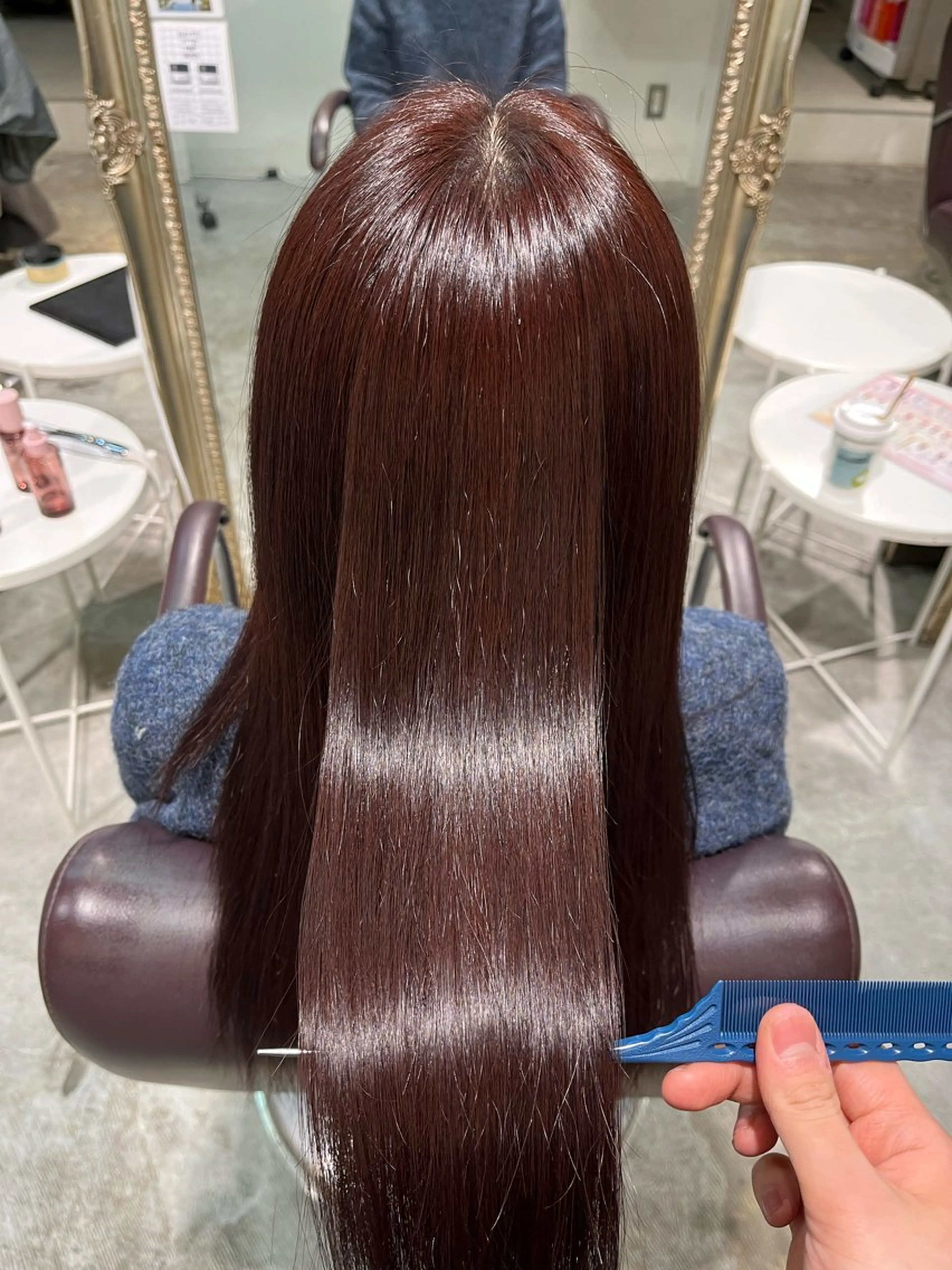 ロング カラー ヘアカラー トリートメント メンズカット🌙 艶カラーyuzukiのヘアスタイル