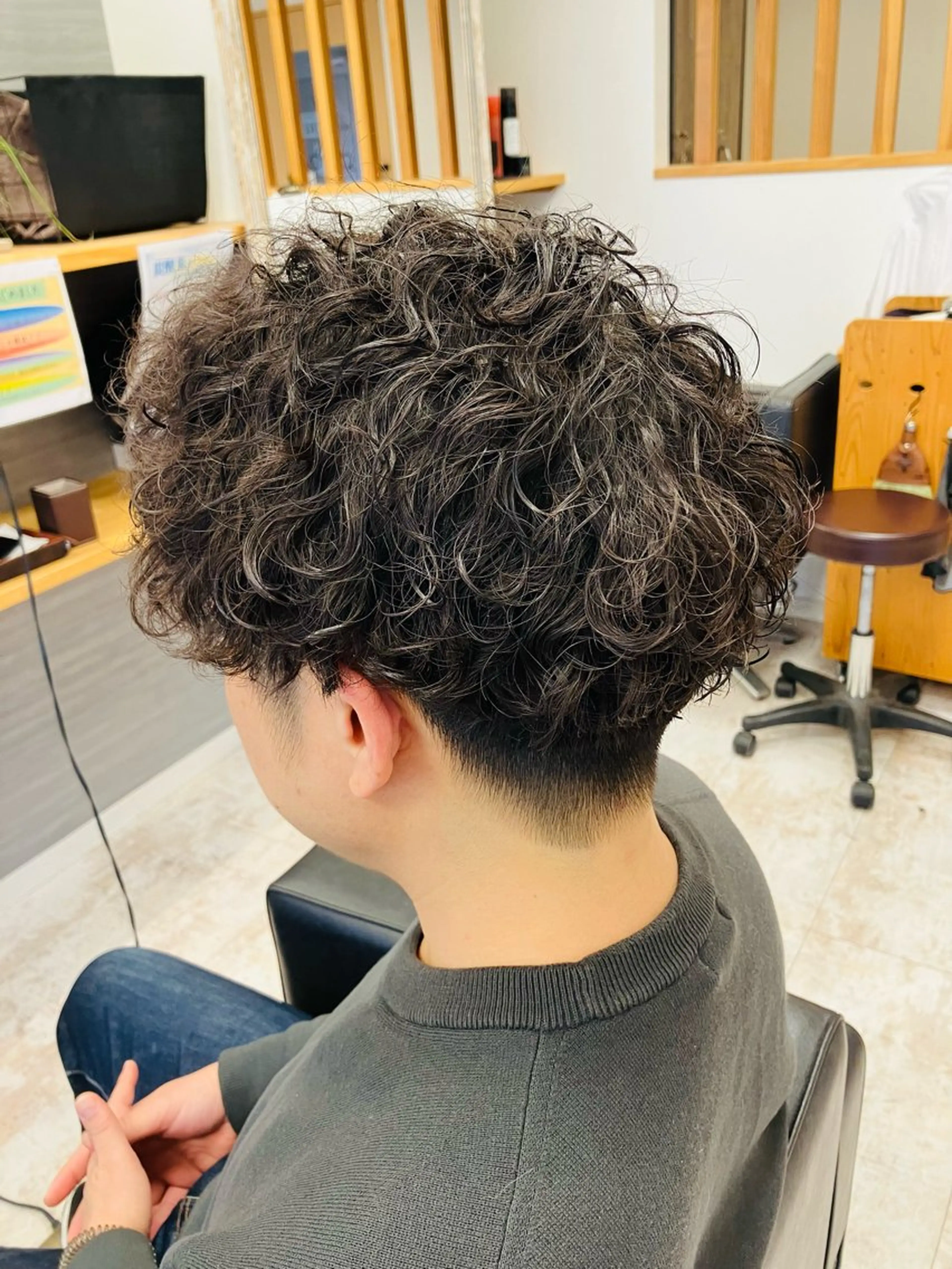 パーマ メンズ カット パーマ メンズ特化/パーマ/ フェードWATARUのヘアスタイル