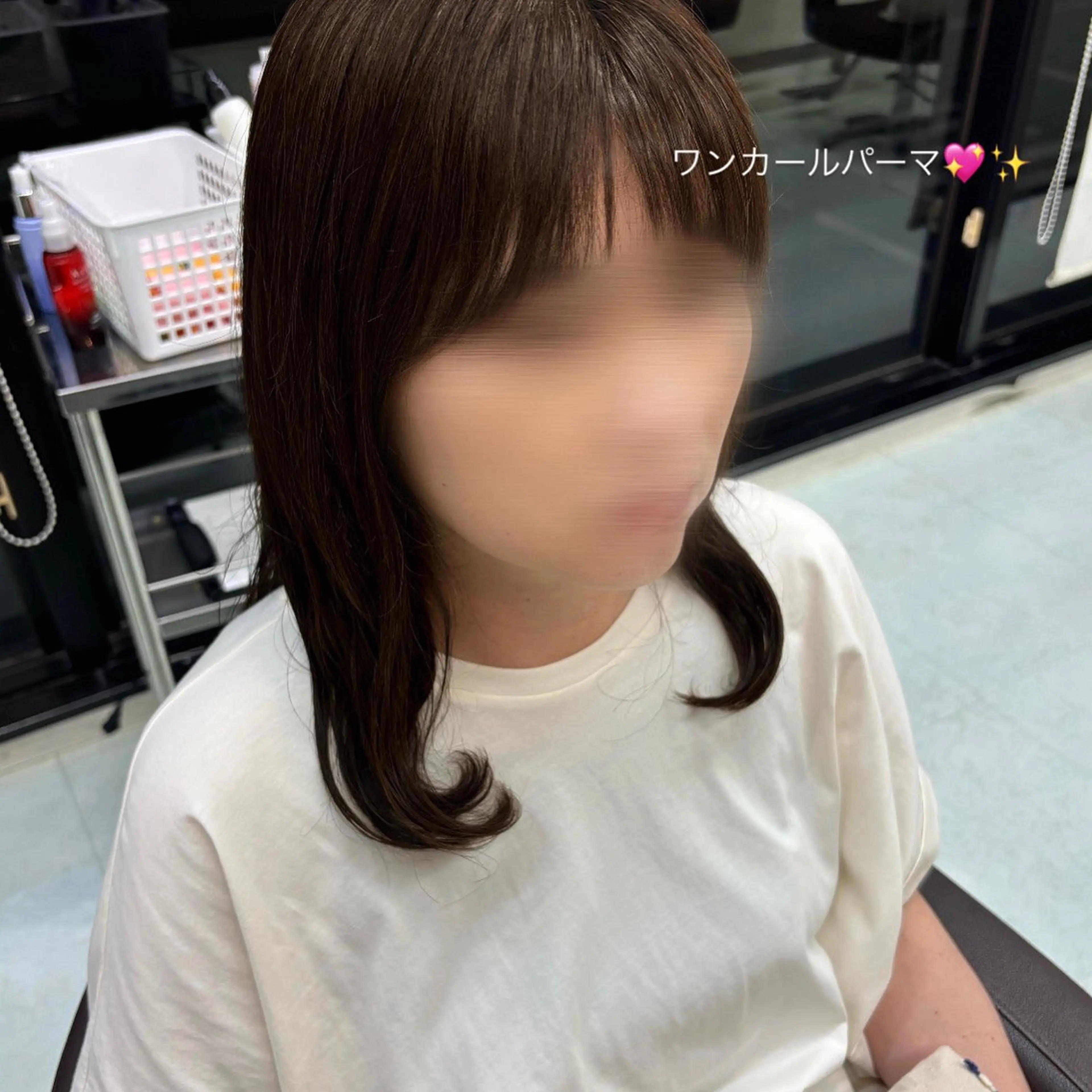 セミロング セミロングパーマ パーマ WiLL 西宮　梶岡 日菜/艶感カラーのヘアスタイル