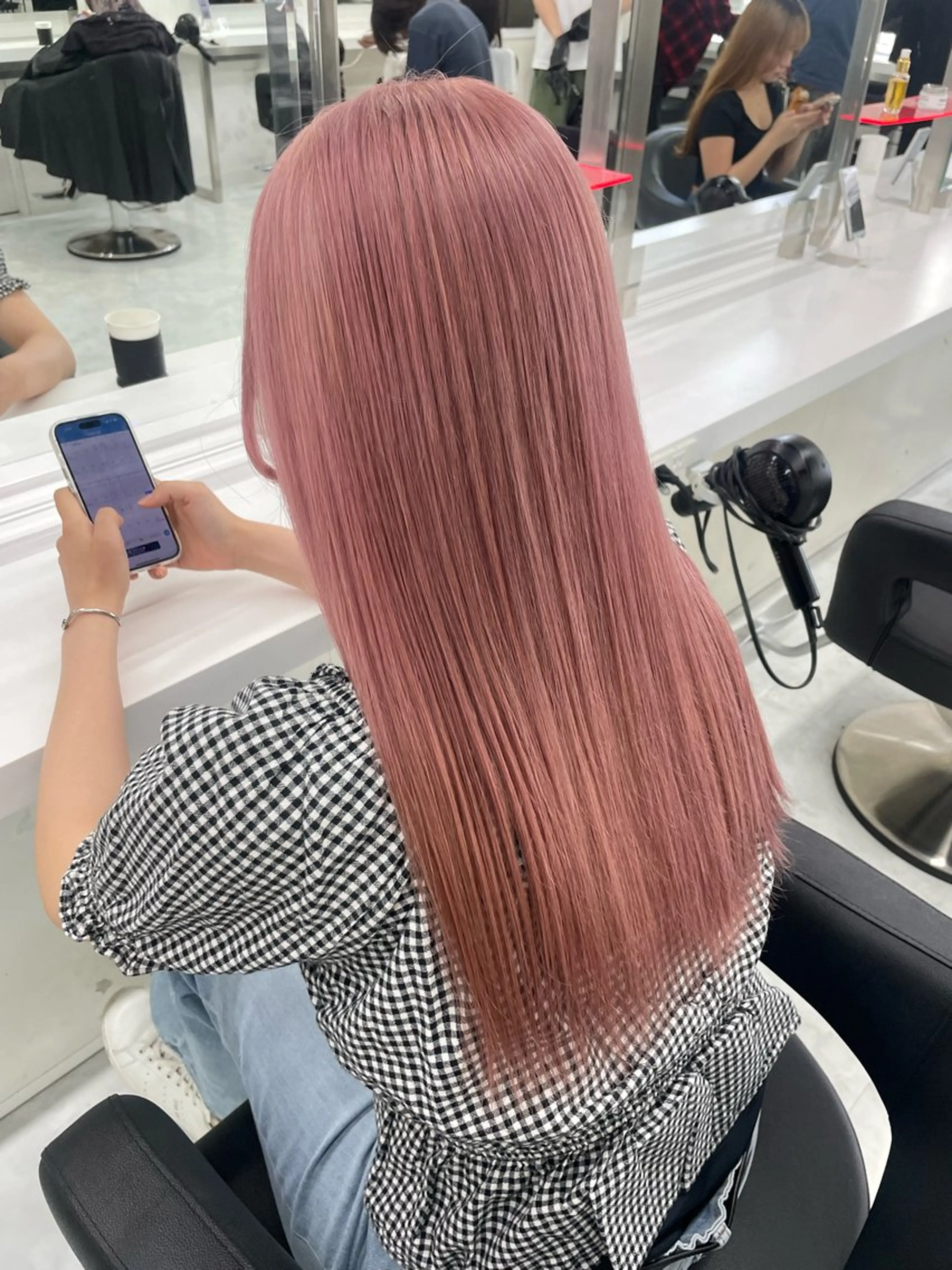 ロング ヘアカラー トリートメント お洒落暖色 🍒AOI🍒のヘアスタイル