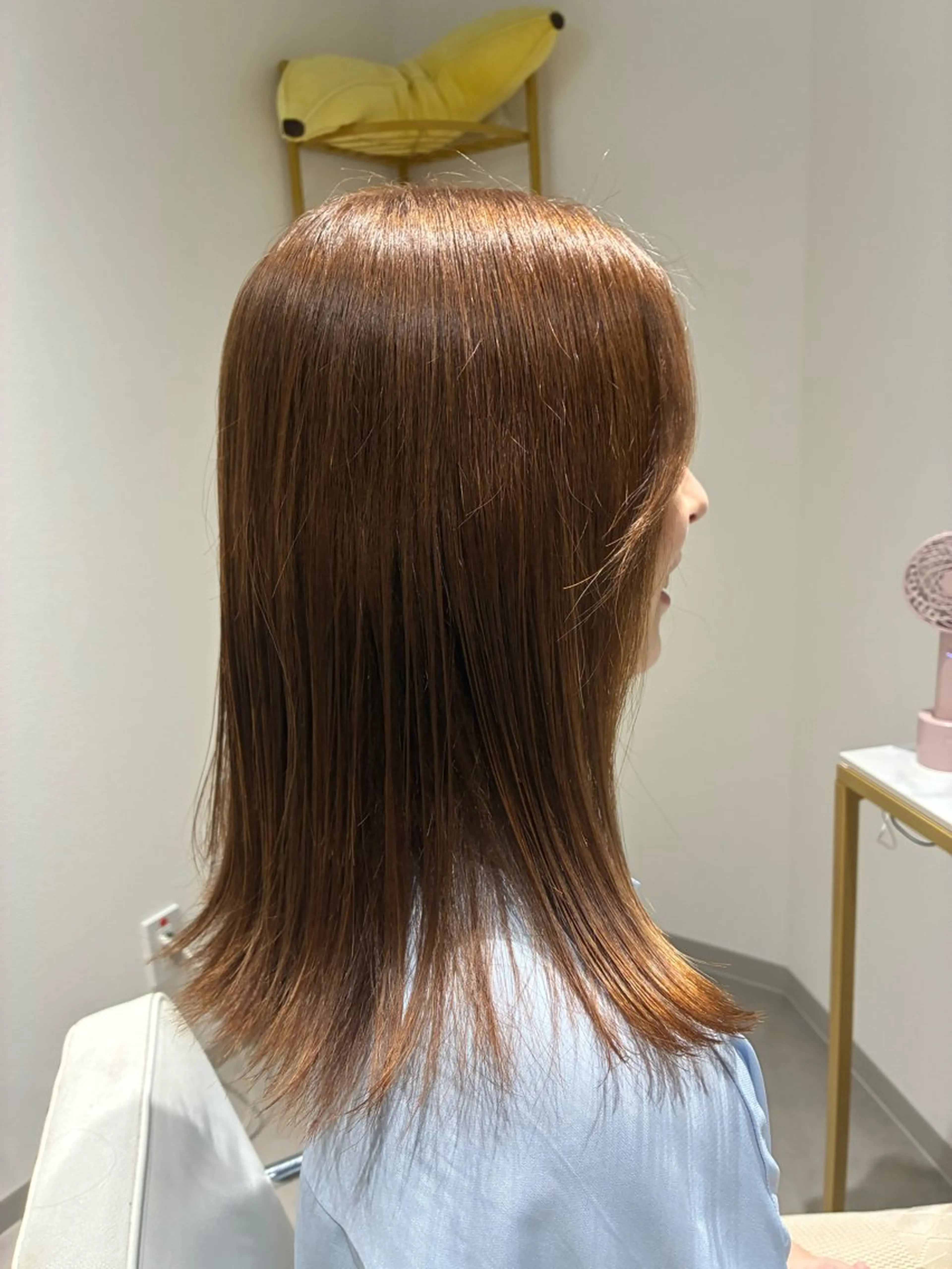 ミディアム ボブレイヤー ミディアムパーマ ボブ ハイライト 髪質改善 カット ヘアカラー トリートメント The Apartment of Solon Citta 船橋609所属・髪質改善/美髪/個室 /マンツーマン/ハラのヘアスタイル