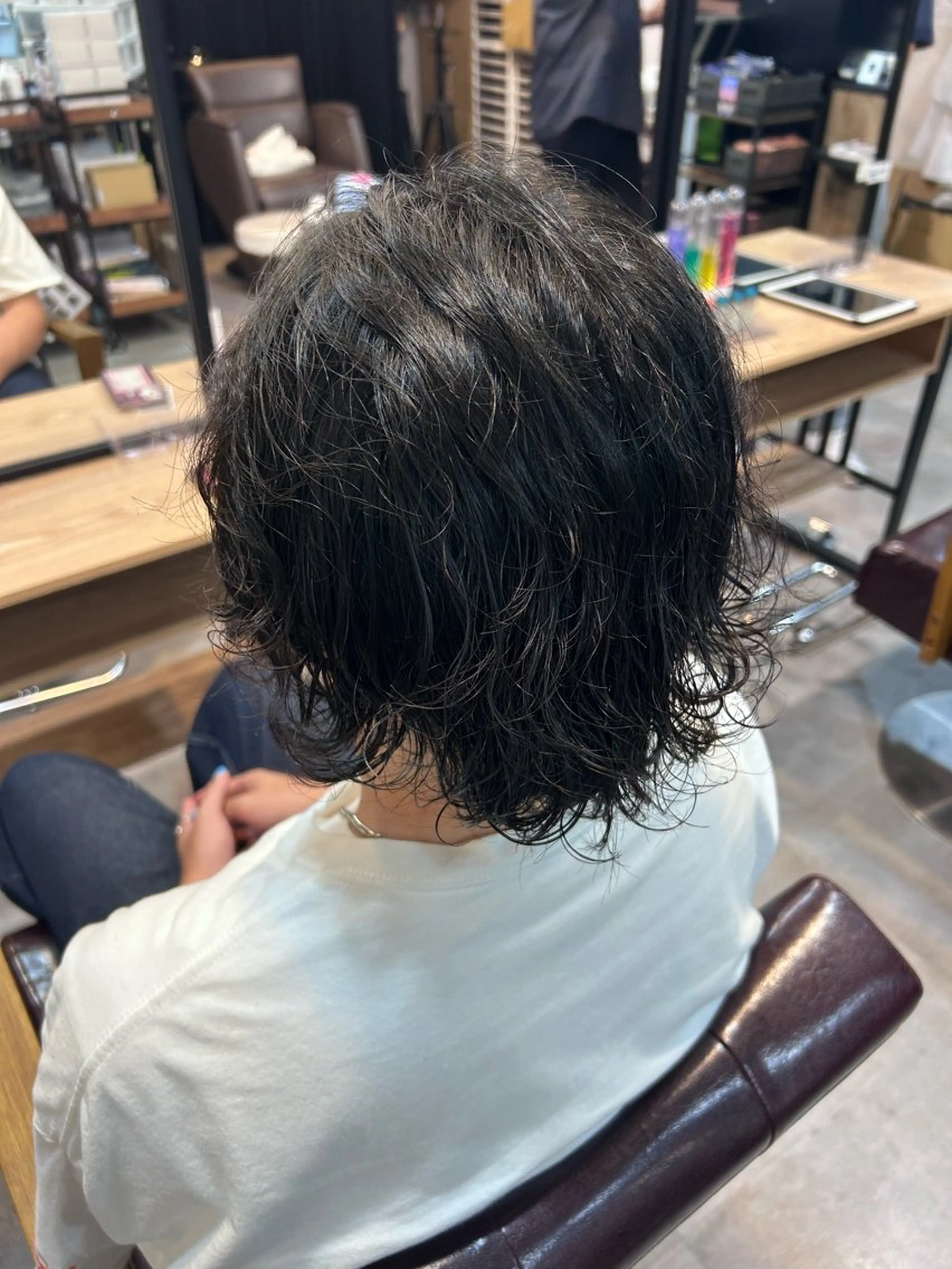パーマ メンズ メンズパーマ ハイトーン×艶カラー 🤍MIZUKIのヘアスタイル