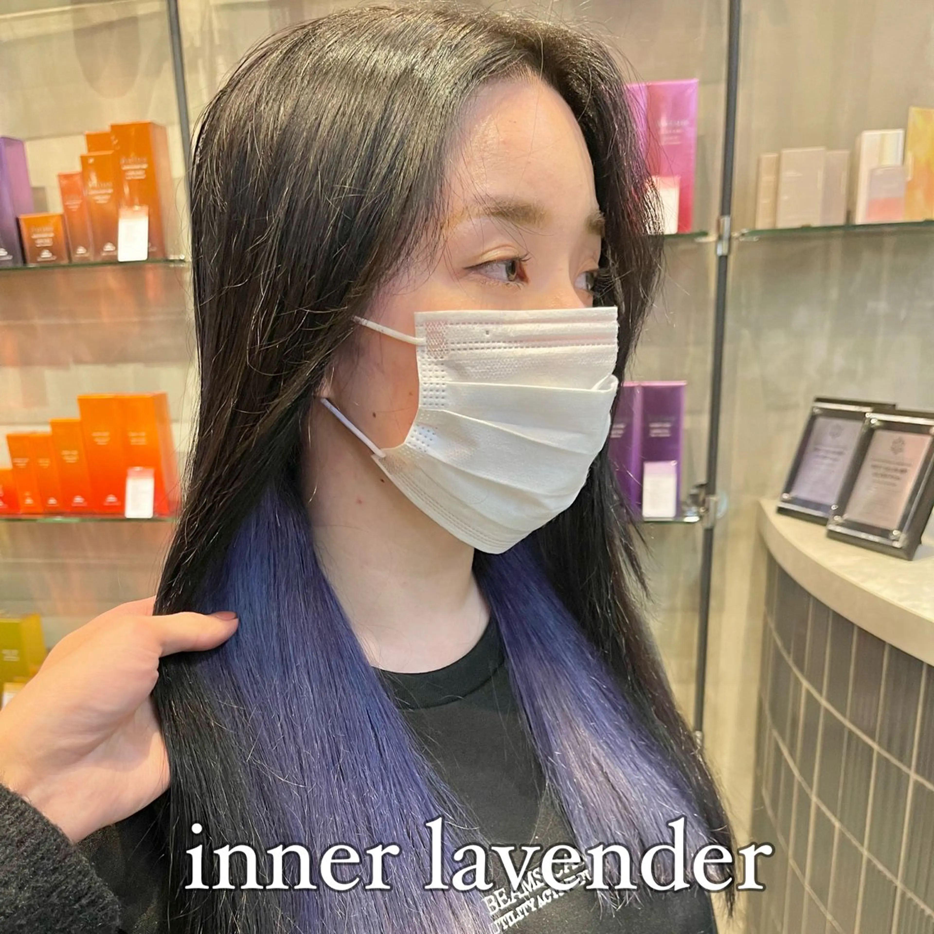 ロング カラー カット ヘアカラー トリートメント ✨縮毛矯正　韓国ヘア レイヤー✨大濱快斗のヘアスタイル