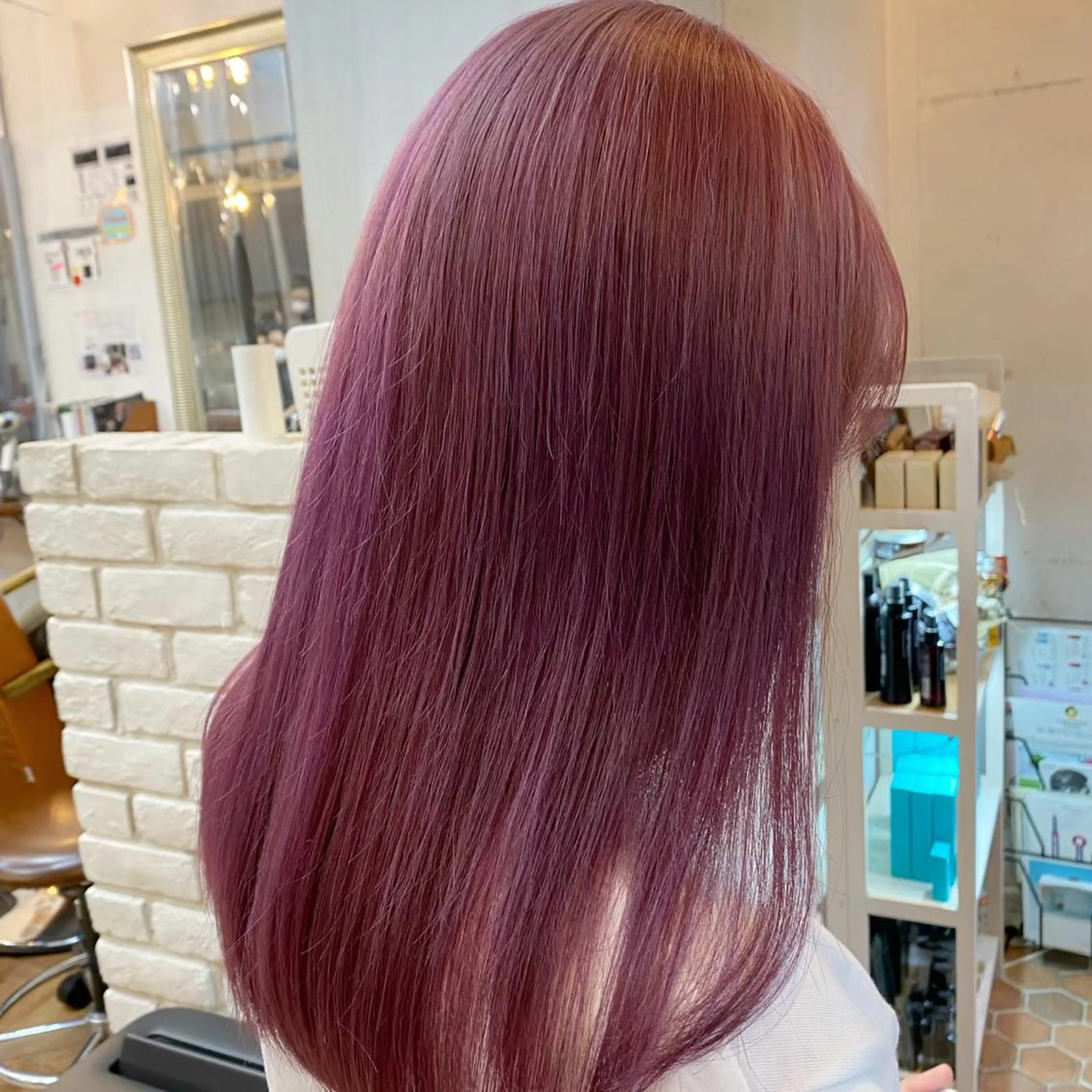セミロング カラー メンズパーマ 本多のヘアスタイル