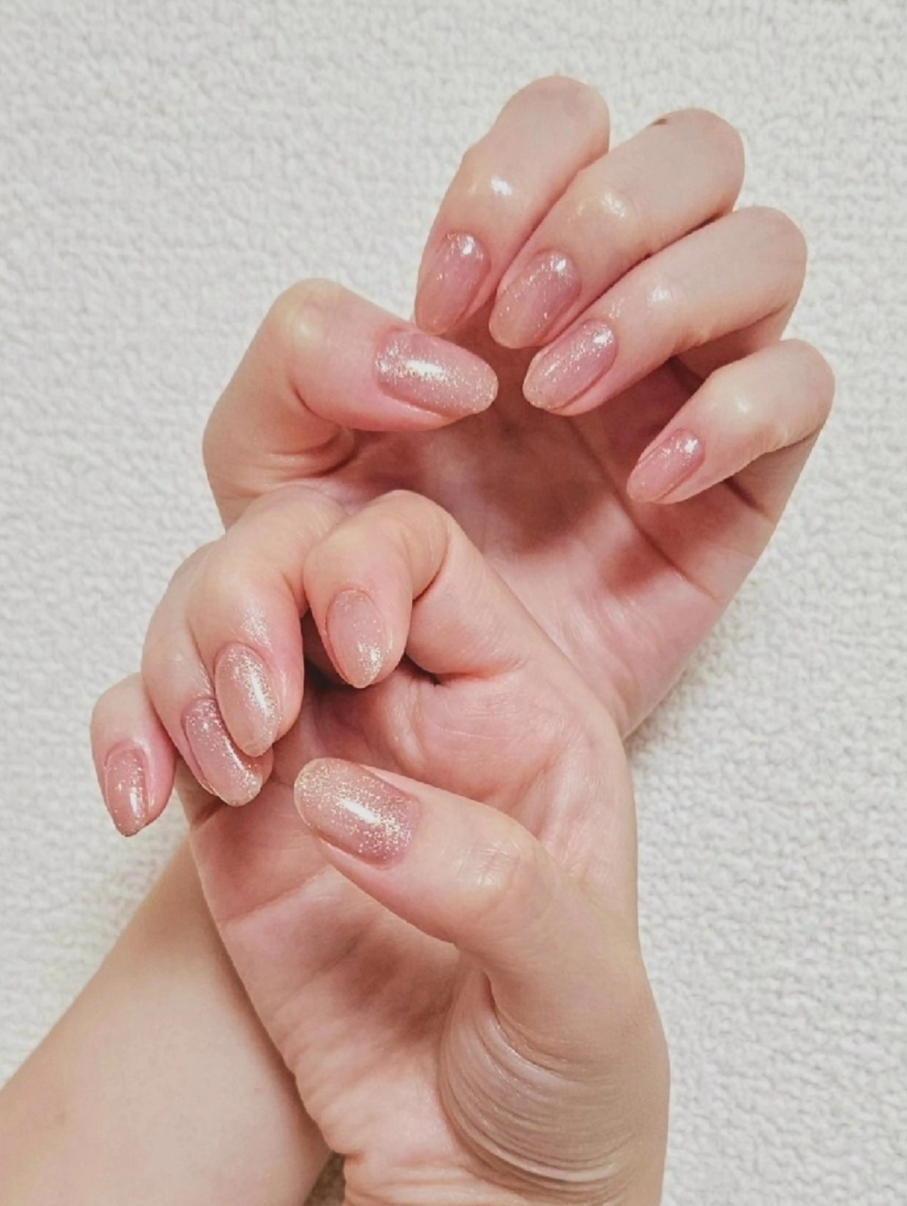 ネイル ラメ(グリッター) オフィスネイル ワンカラーネイル ハンドネイル WALNUT eyebrow&nail所属・WALNUT くるみの眉毛・アイブロウイメージ