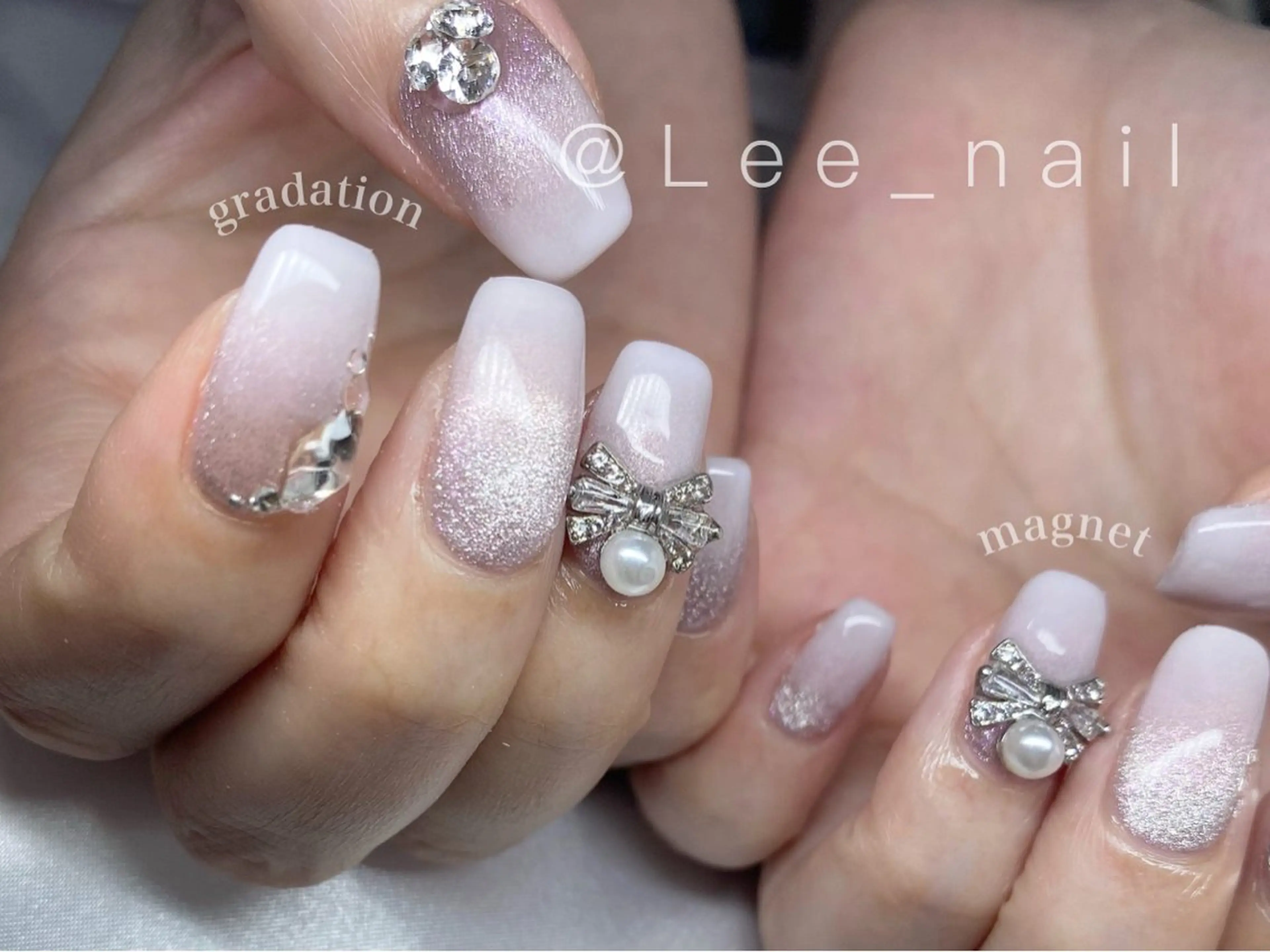 ネイル 韓国ネイル マグネットネイル ハンドネイル Lee_ nailのネイルデザイン