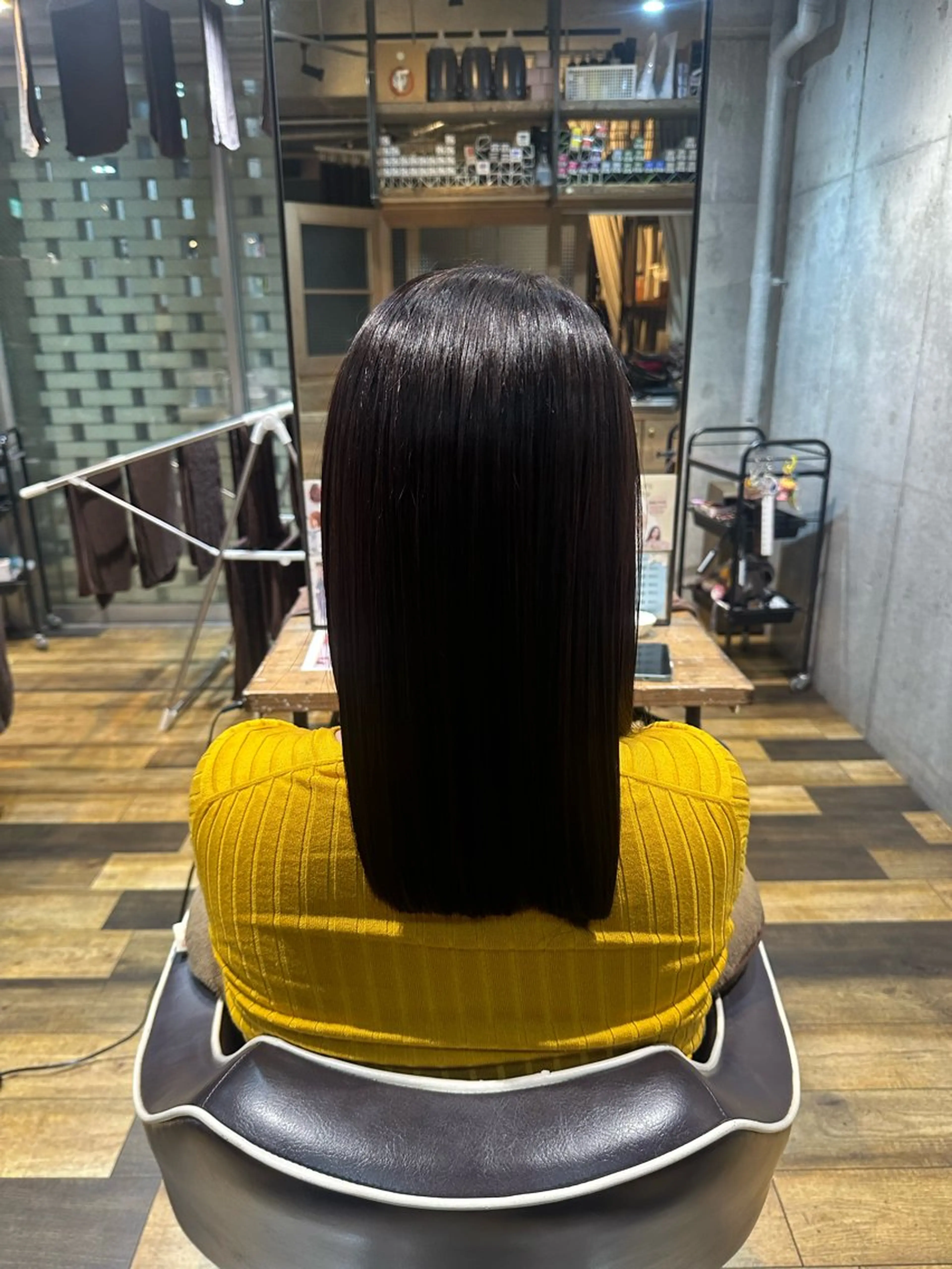 セミロング ヘアカラー flannel 優介のヘアスタイル