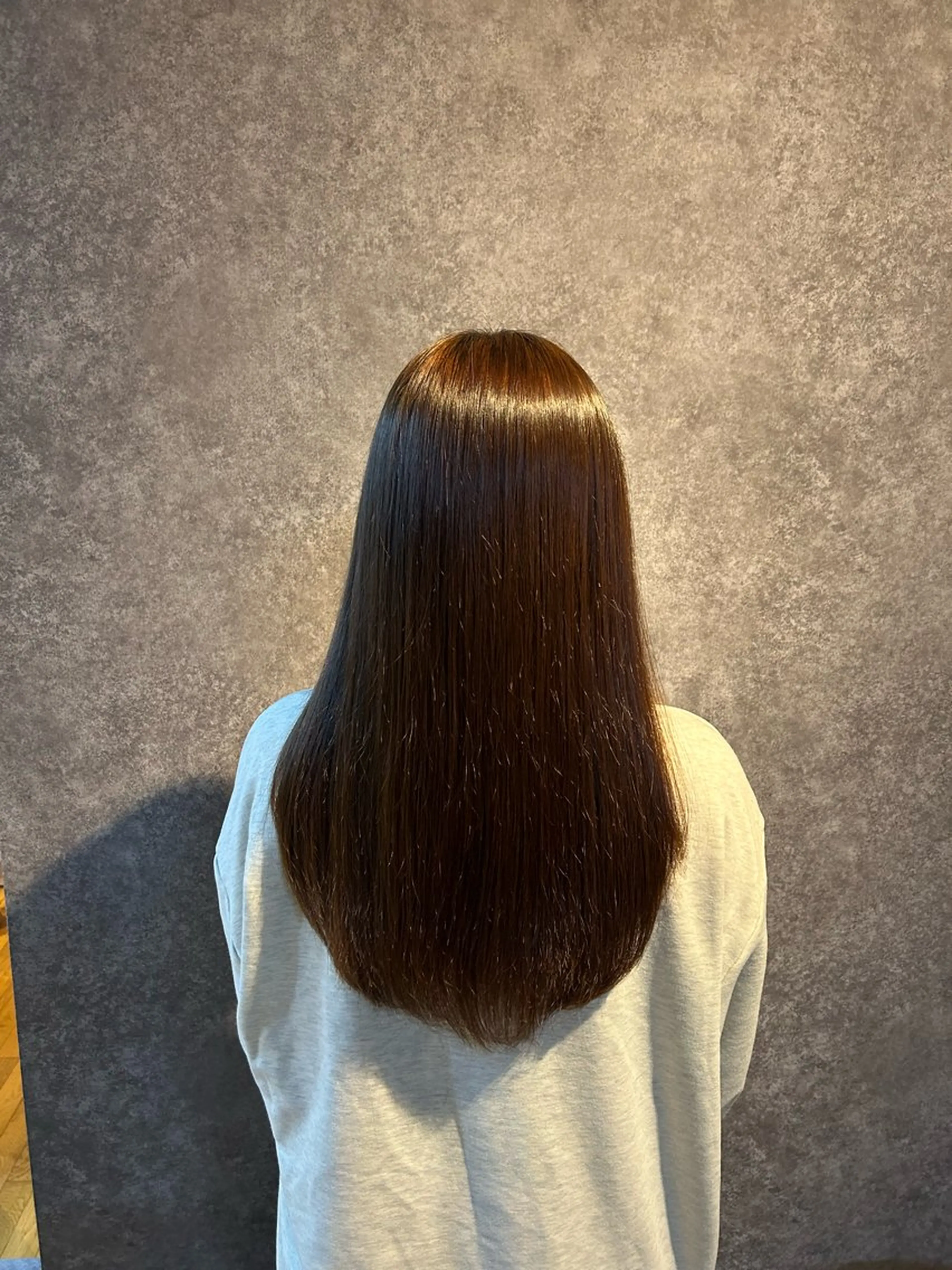 ロング カット 縮毛矯正 トリートメント レディース特化/ 透明感カラー/あんみのヘアスタイル