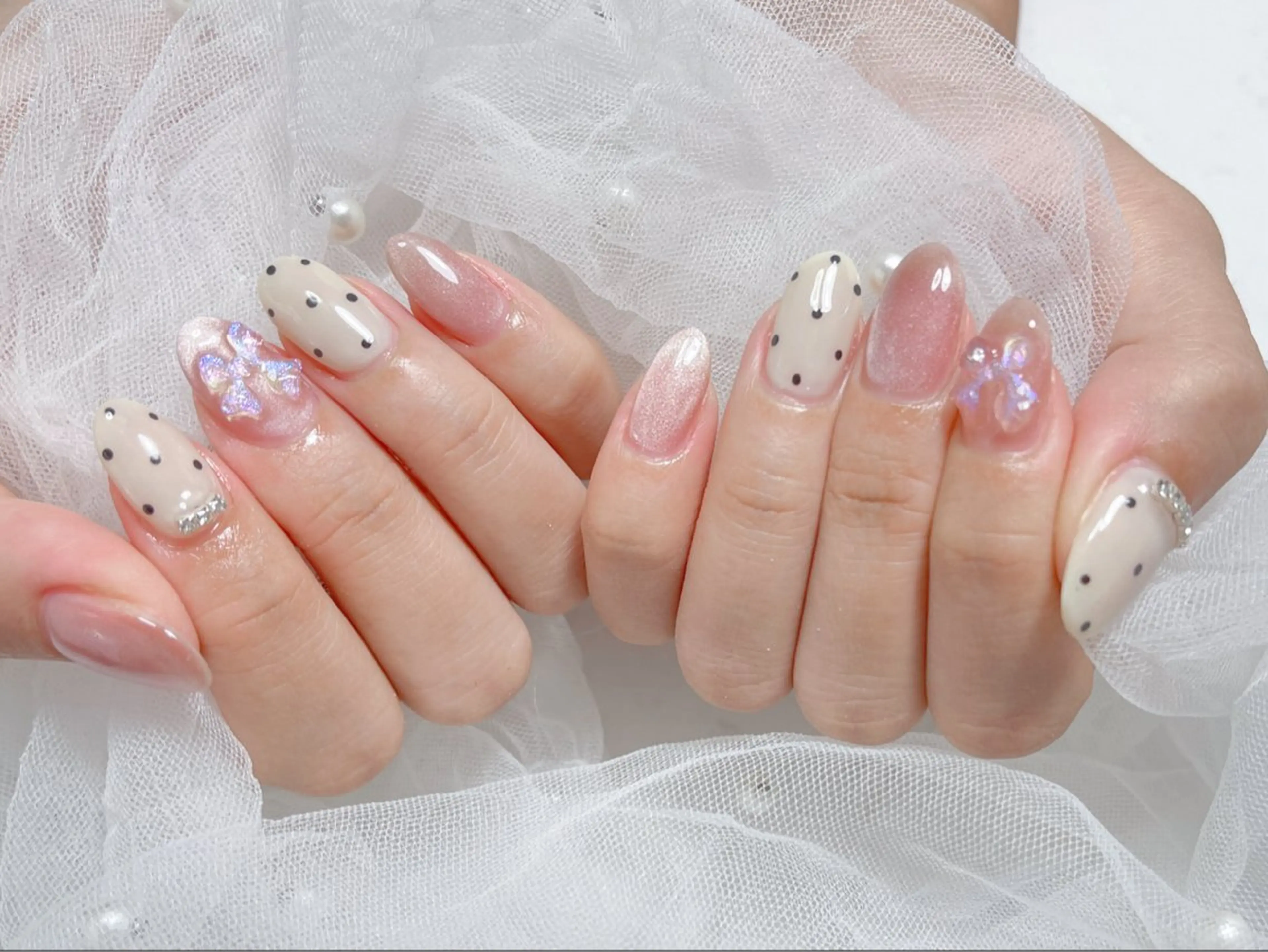 ネイル ハンドネイル 🎀ネイルサロン エクラYUI🎀のネイルデザイン