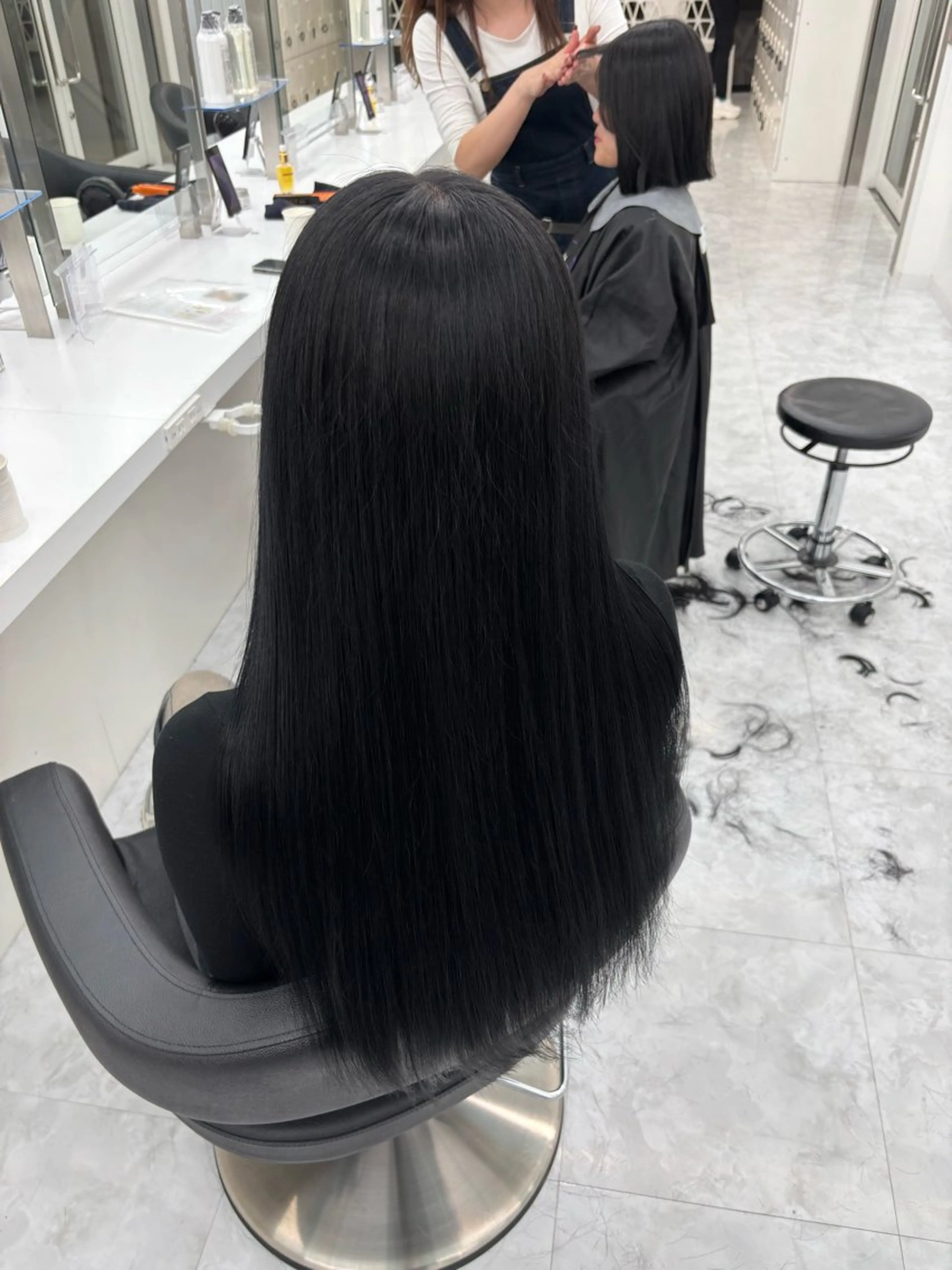 ロング カラー カット ヘアカラー ヘッドスパ ヘアセット 斗和🫧天神/ハイ トーン／透明感カラーのヘアスタイル