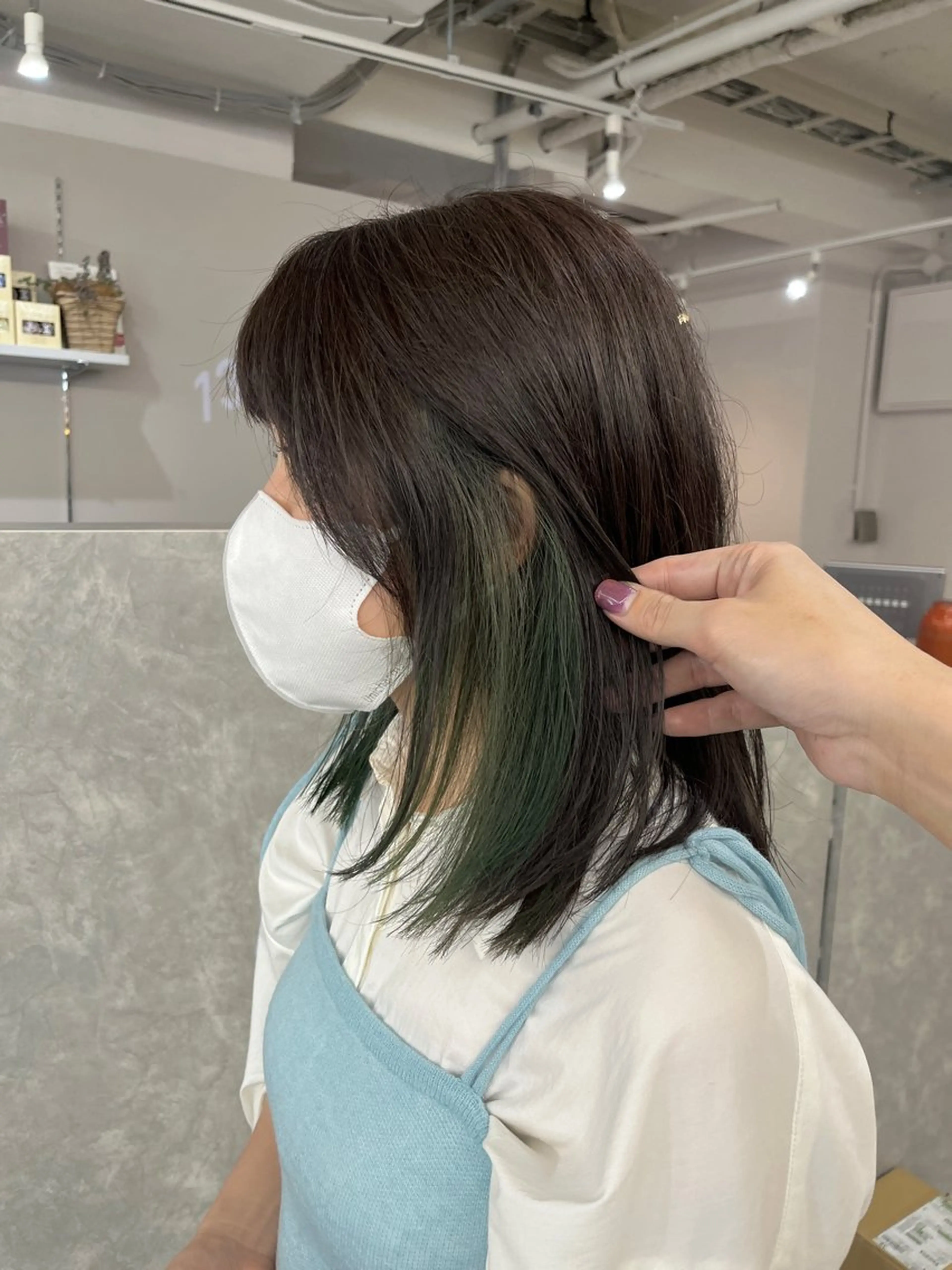 ミディアム カラー REAL【レアル】所属・グレージュ/透け感 カラー/透明感カラーのヘアスタイル