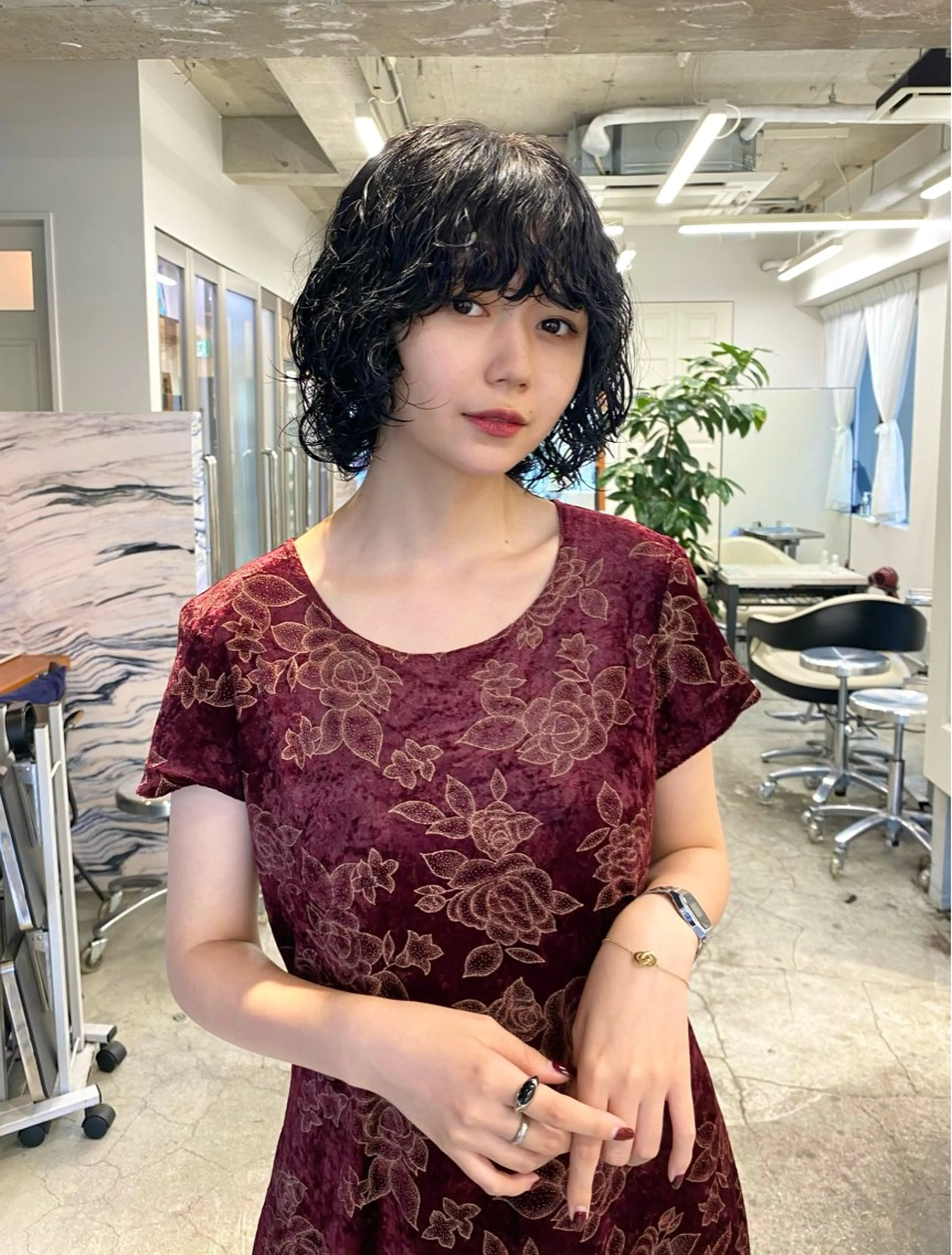 ショート パーマ ボブ ウルフカット ツジヒカル /くるくるパーマのヘアスタイル