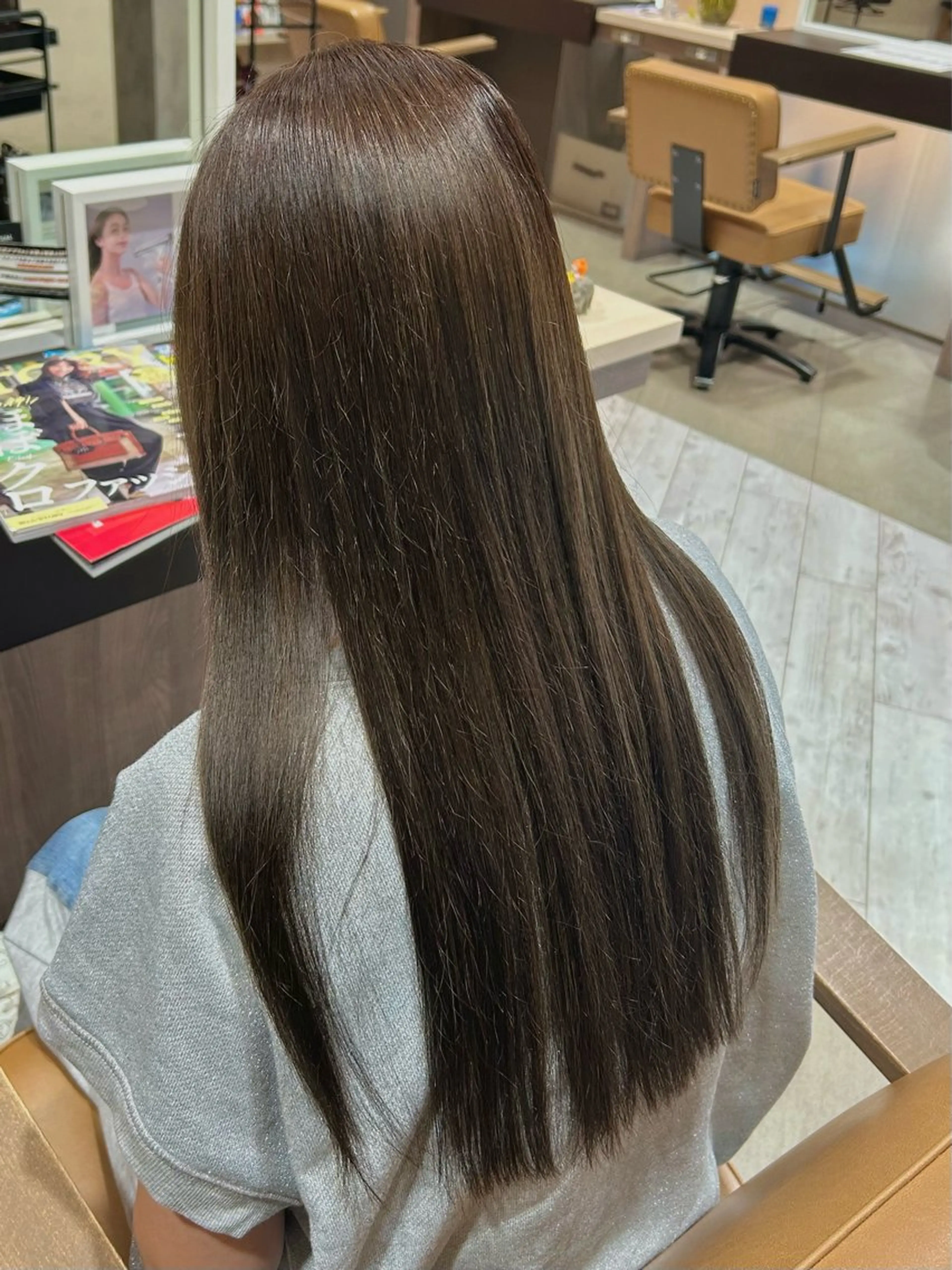 ロング 縮毛矯正 森川 颯香のヘアスタイル
